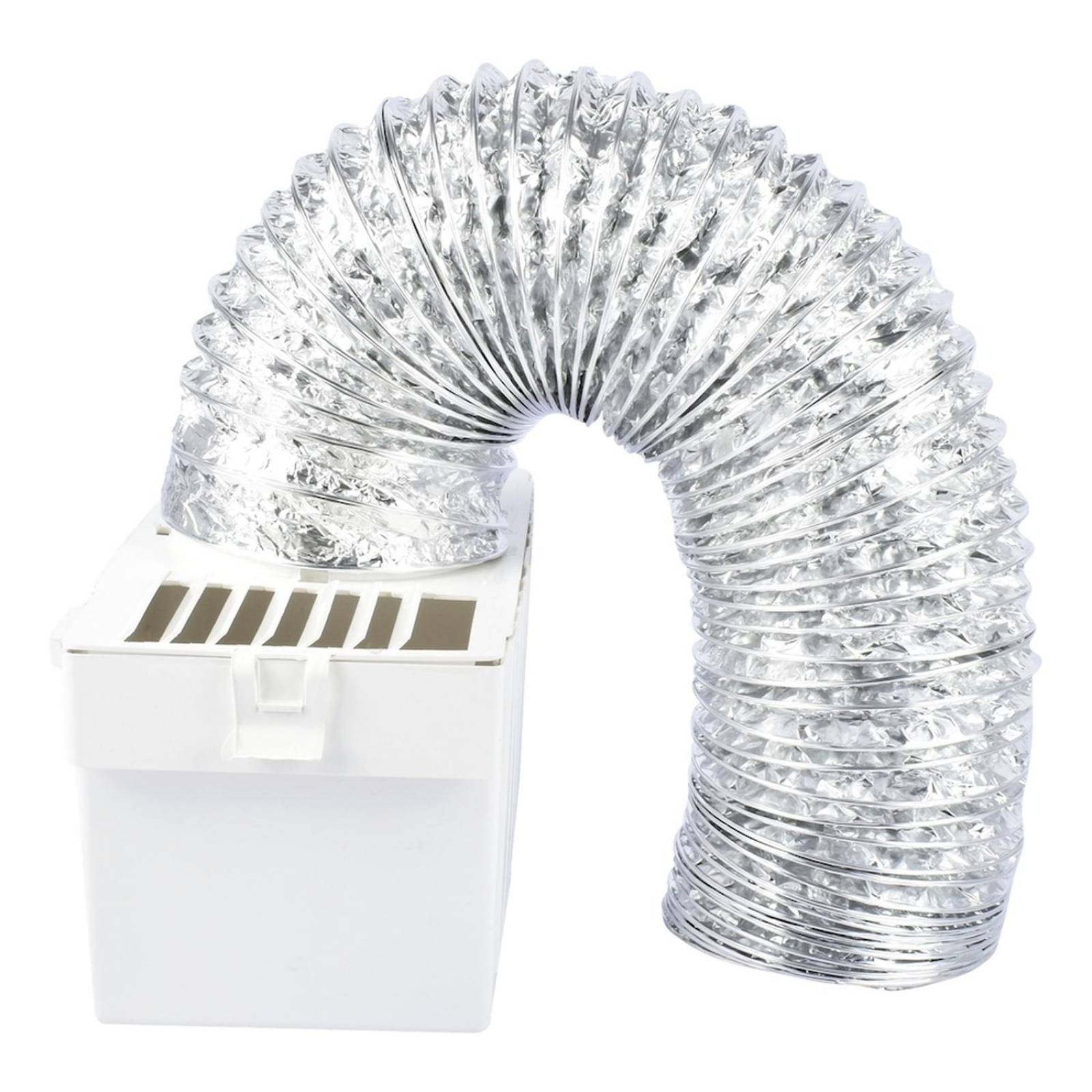 Kit de trampa para pelusa para ventilación de secadora 122.5 x 25 x 13 cm plata deflecto