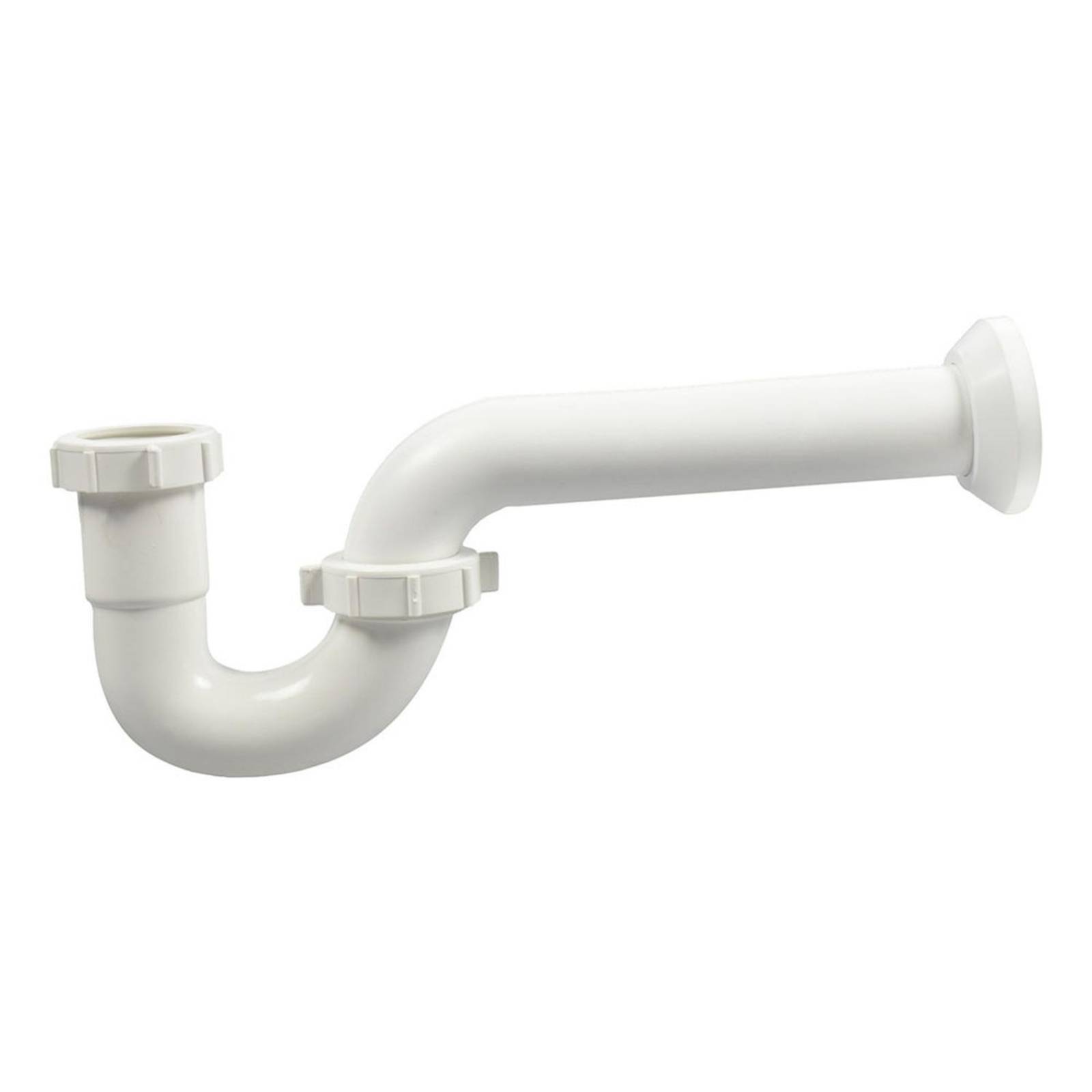 Trampa para lavabo/fregadero 1 1/4 x 1 1/2 de pulgada blanco