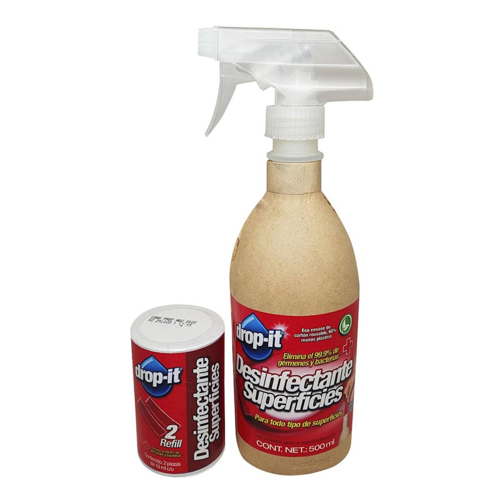 Drop it desinfectante 500ml y refill 