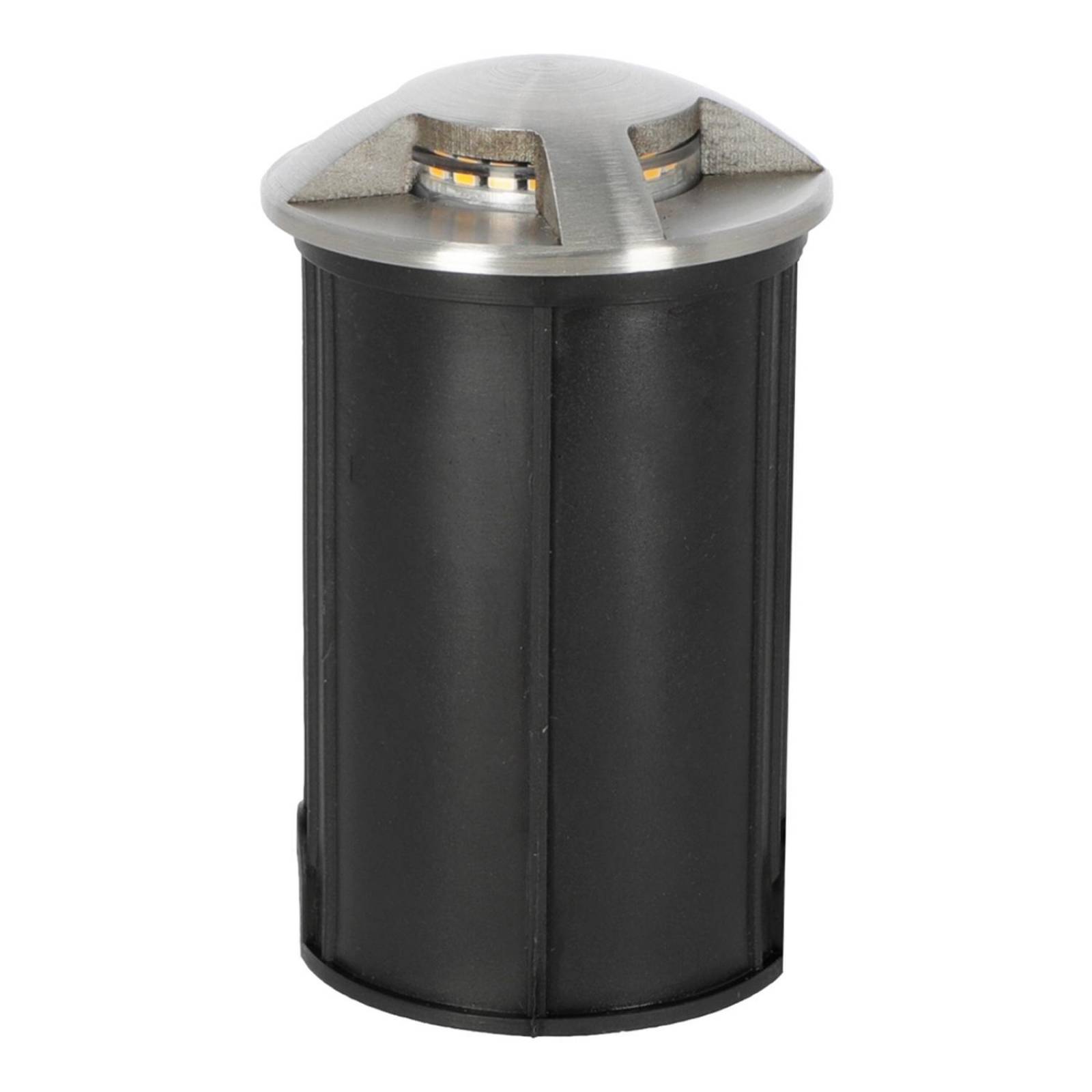 Luminario empotrado a piso kick led 4 salidas 