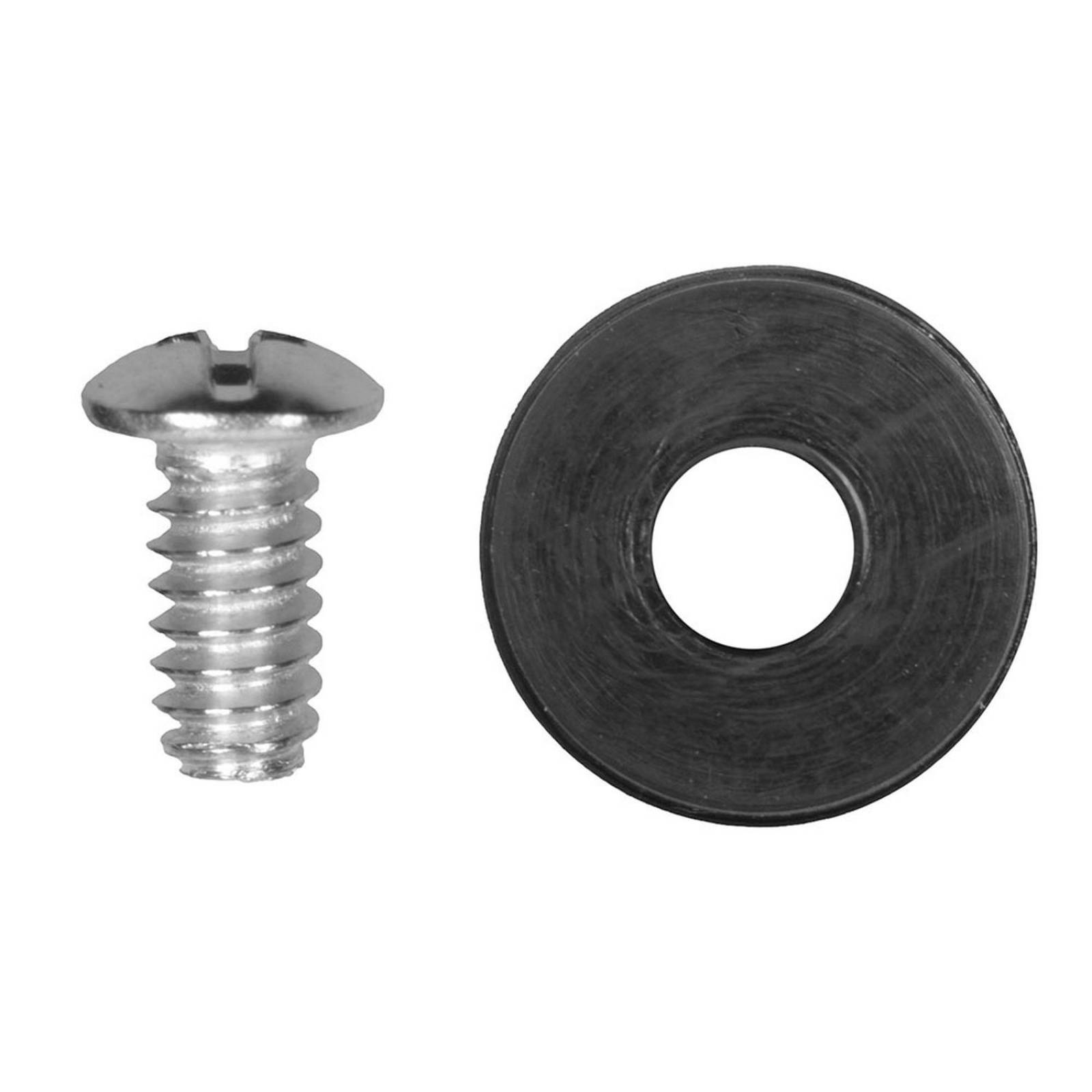 Empaques planos y tornillos plástico negro 14 piezas 