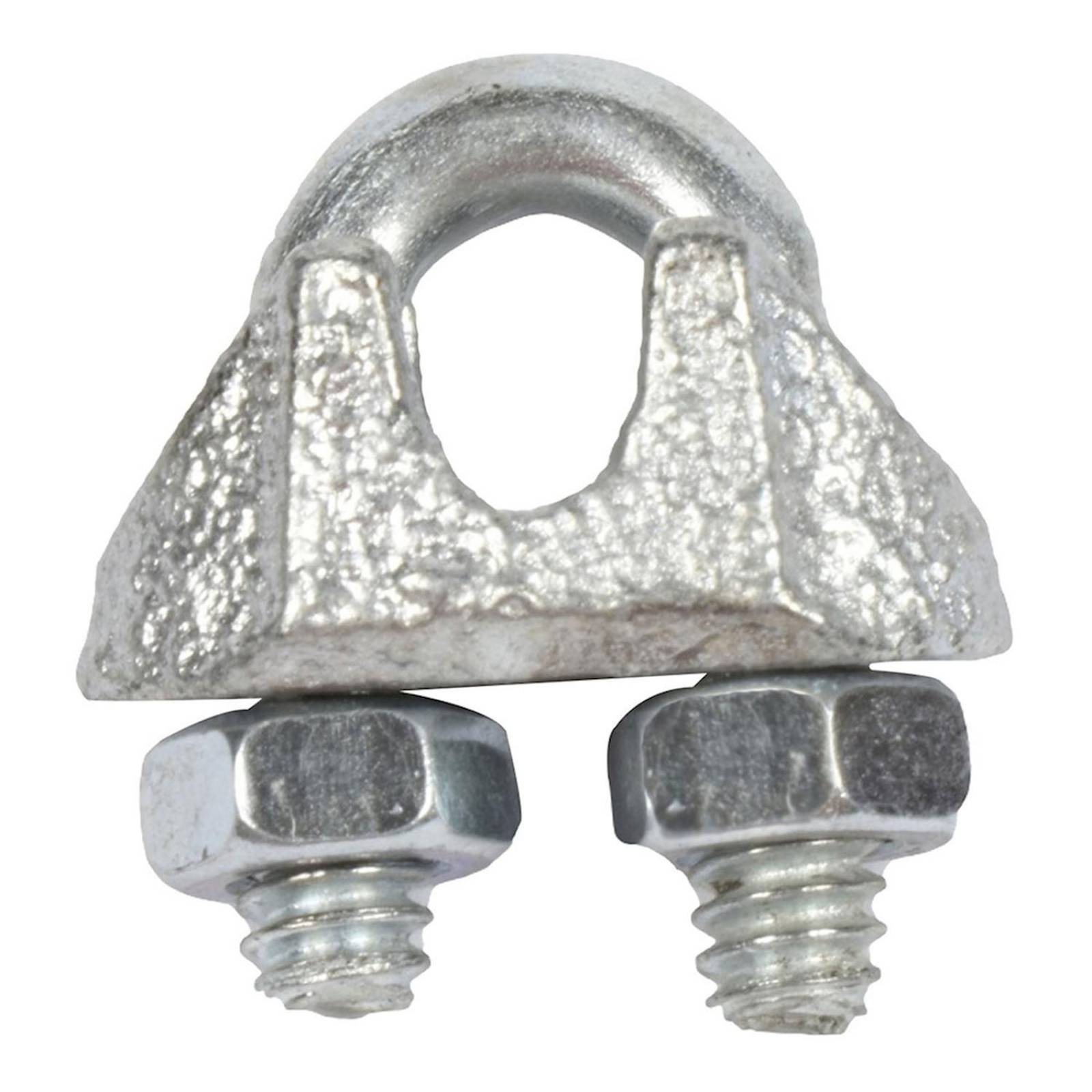 Nudo para cable metal plata 1/8 de pulgada 