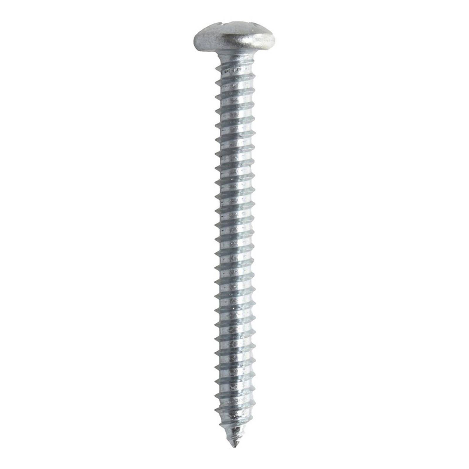 Blíster de 50 tornillos para metal 2 pulgadas plata 0.007 kg