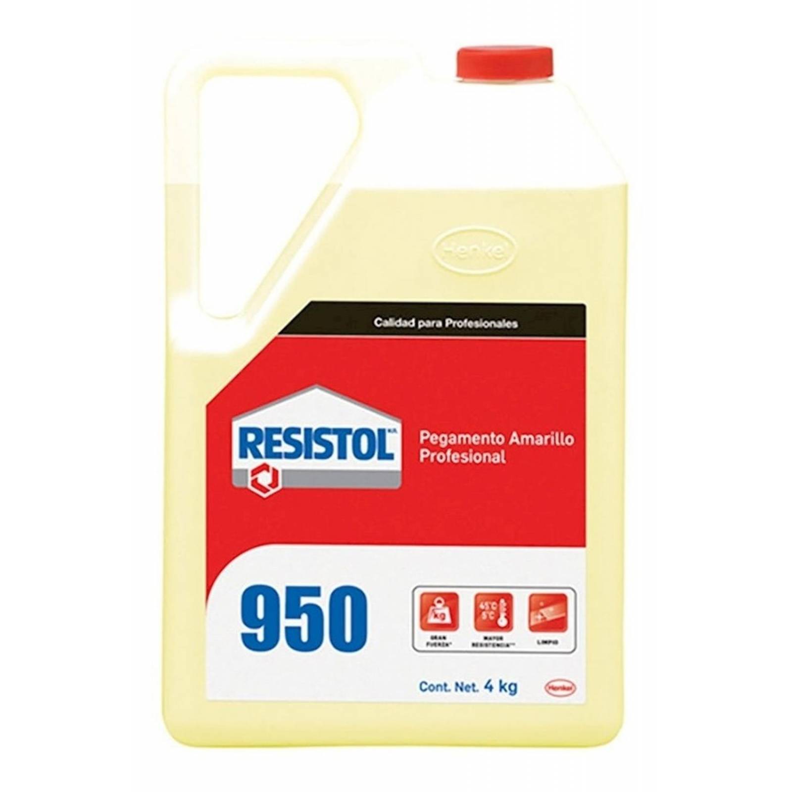 Resistol 950 Para Madera Carpintero Amarillo 4 Kg 
