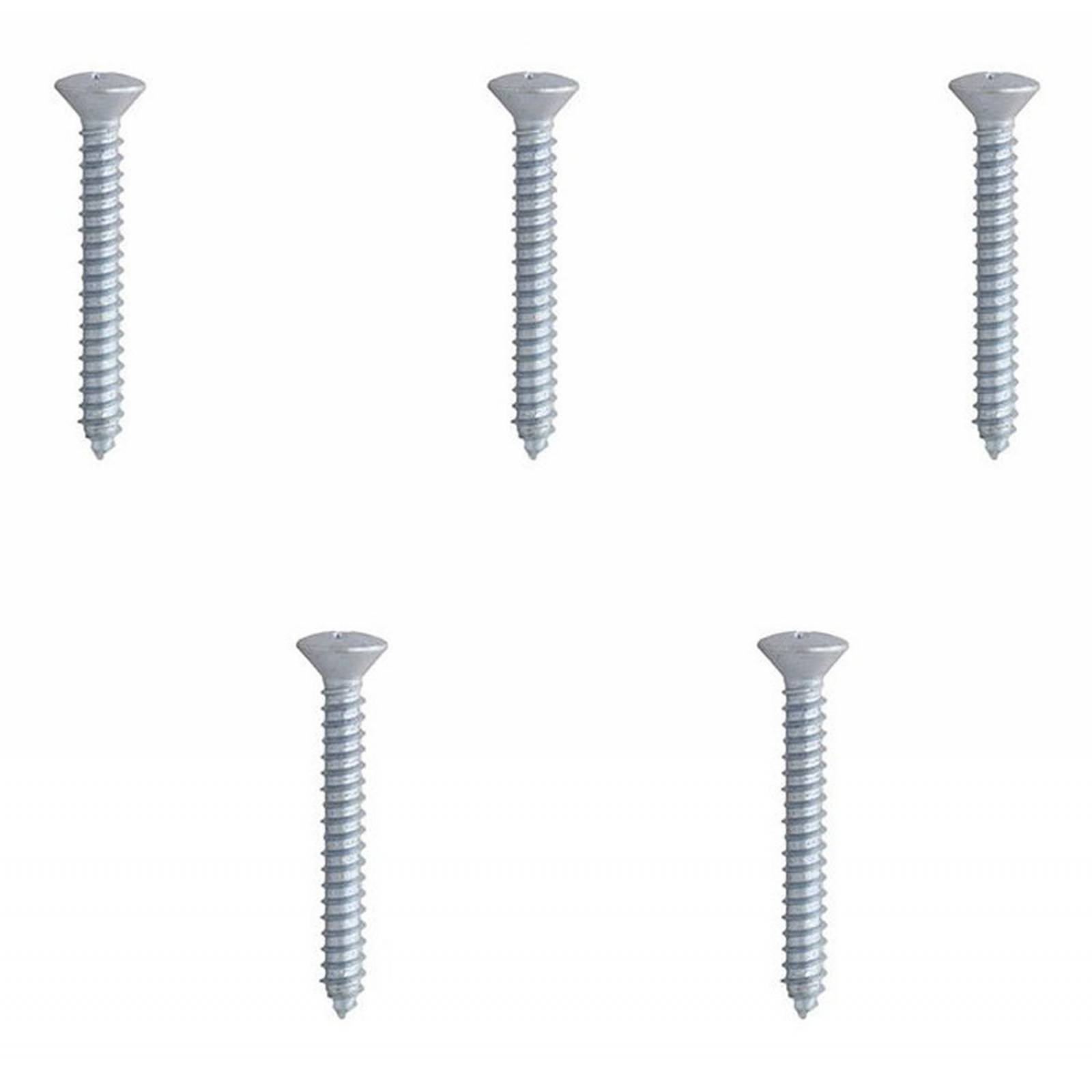 5 Tornillos Para Metal 1-1/2 Plata