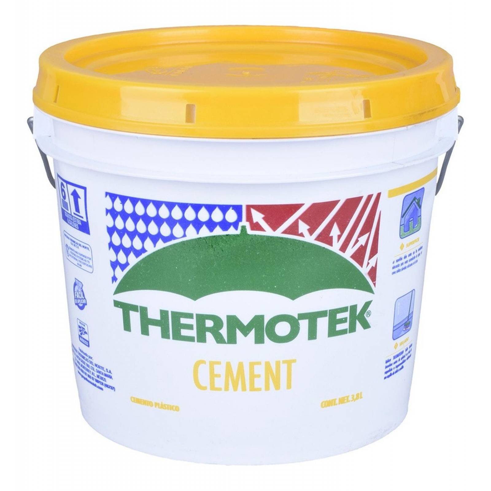 Cemento Acrílico Blanco De 3.8 Lt 