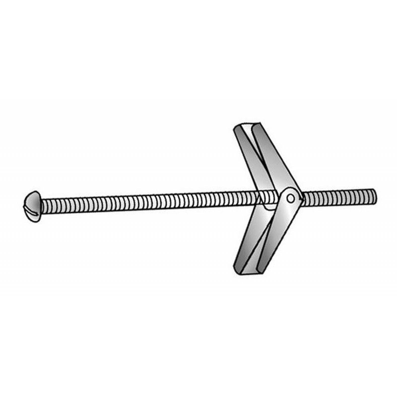 Taquete De Mariposa De 3/16 X 3 Pulgadas Plata 50 Piezas