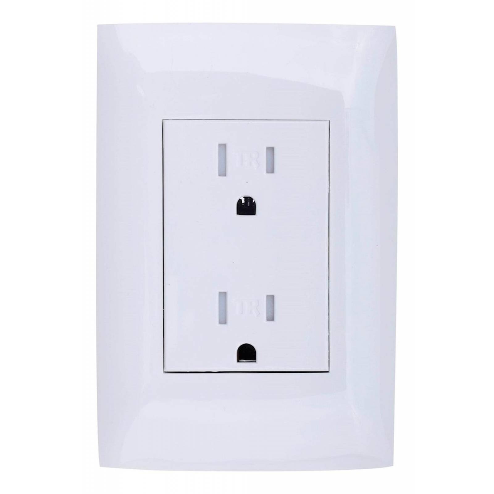 Placa Con 2 Contactos 2p+t Blanco Leviton Cien 