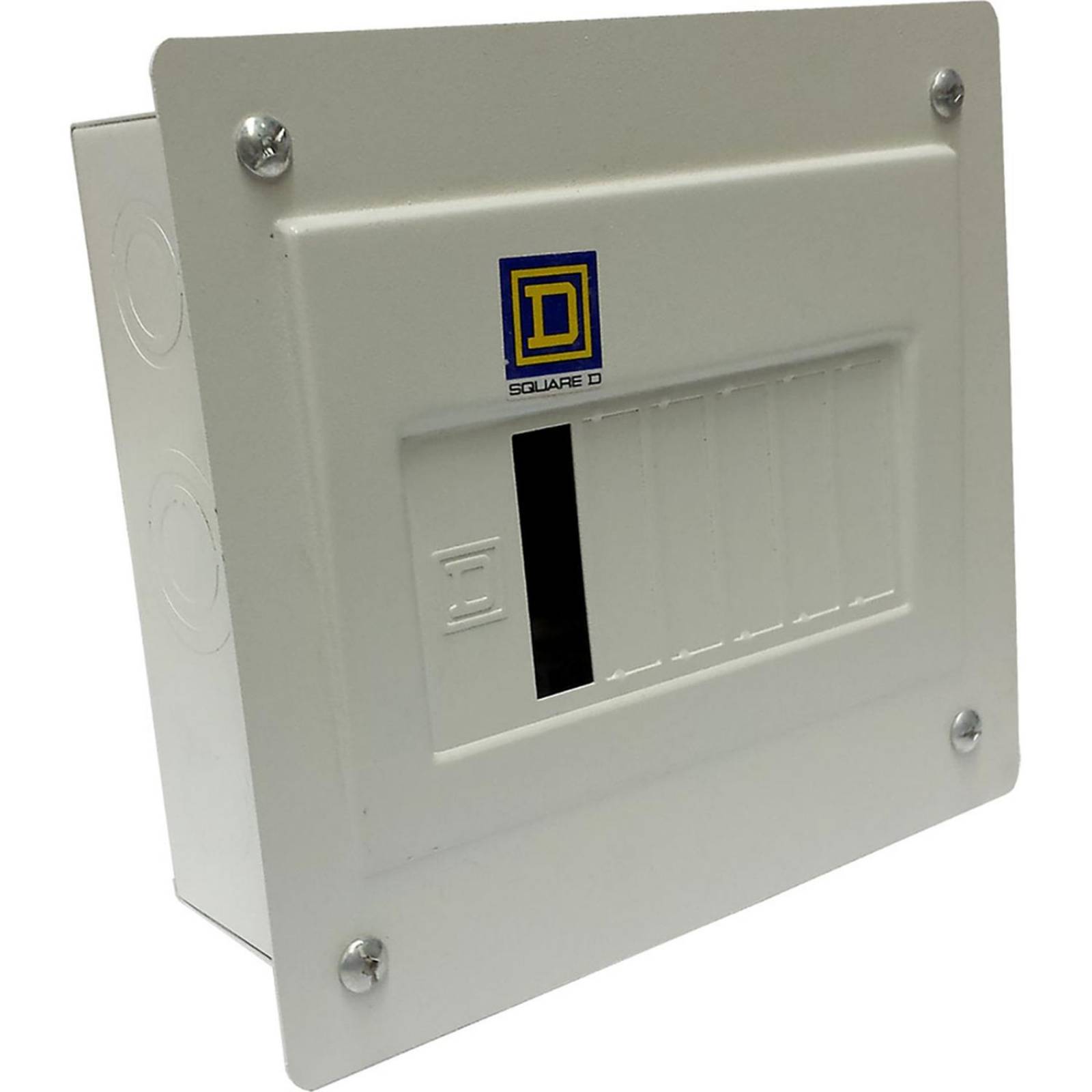 Centro de carga blanco empotrable 6 espacios 100a 1f 3h square d 