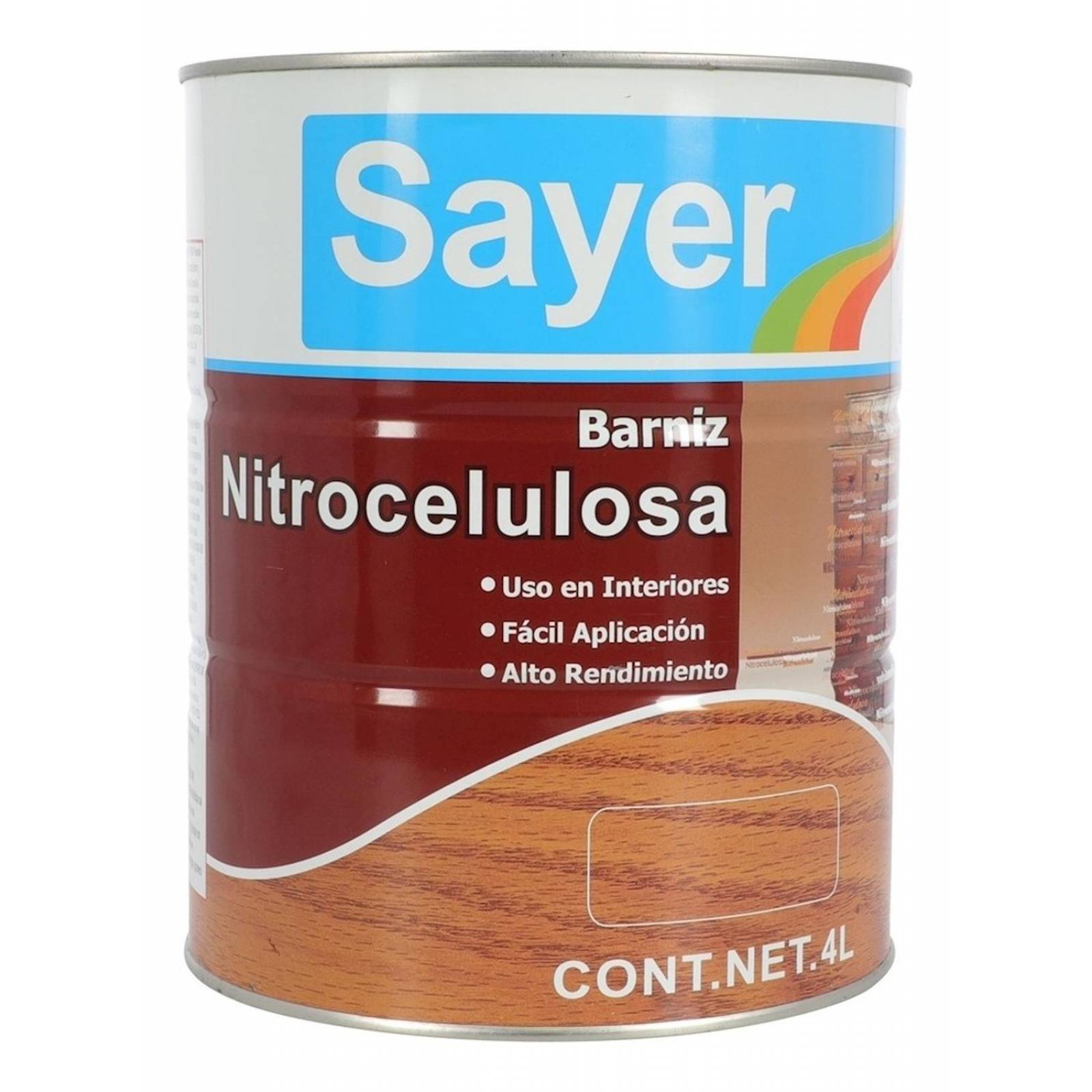 Sellador De Nitrocelulosa De 4 L Para Madera Transparente