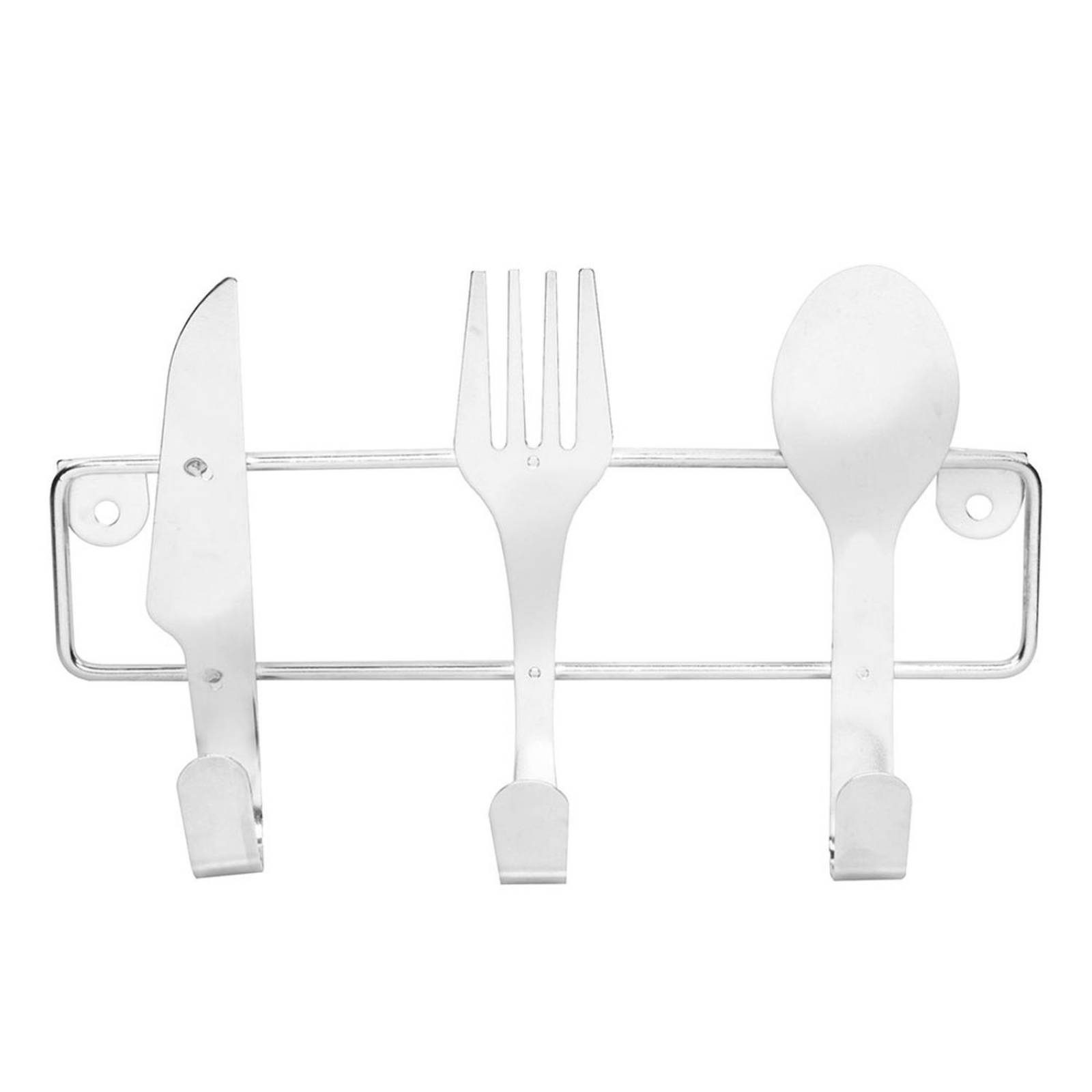 Perchero decorativo con diseño de cubiertos 