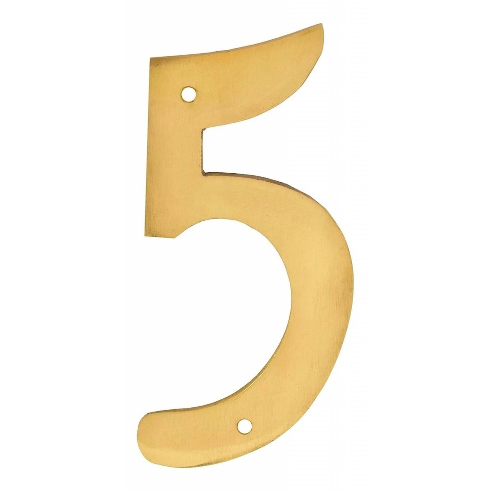 Número 5 Dorado 10.16 Cm 