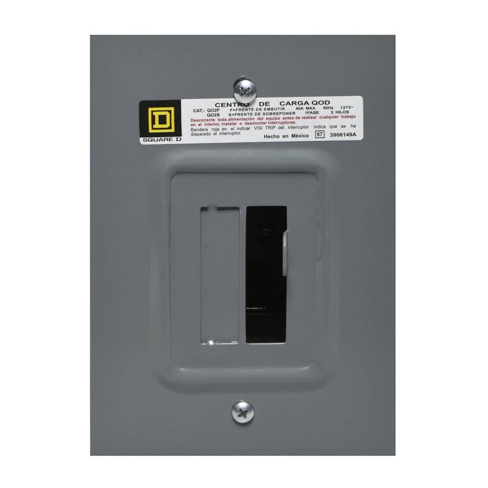 Centro de carga de 2 polos qo2f 40 a square d