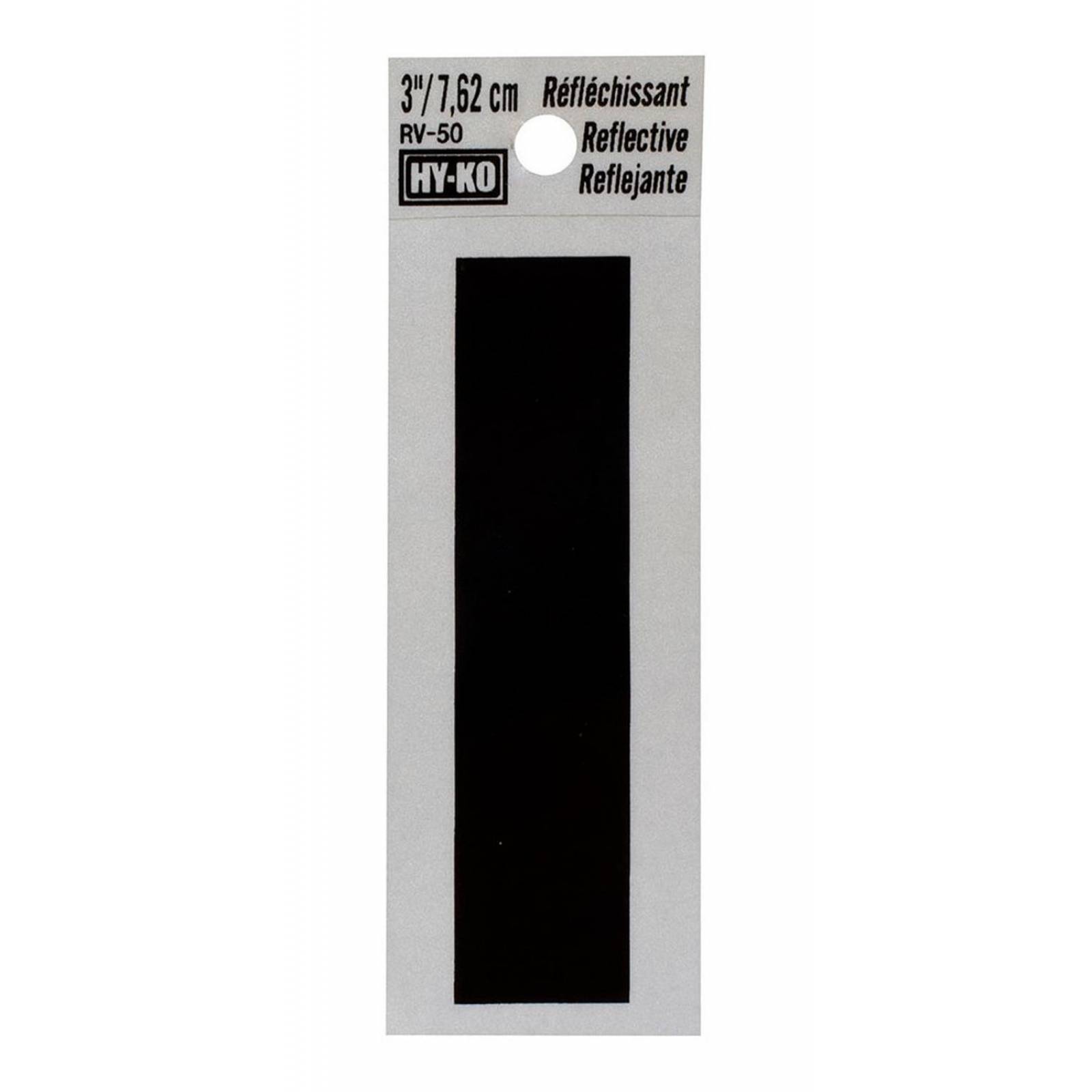 Letra I De Vinilo Reflejante 7.62 Cm 