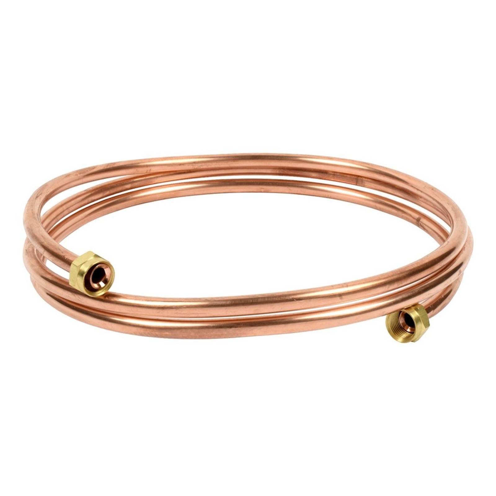 Tubo de cobre flexible de 3/8 de pulgada x 2 m bronce iusa