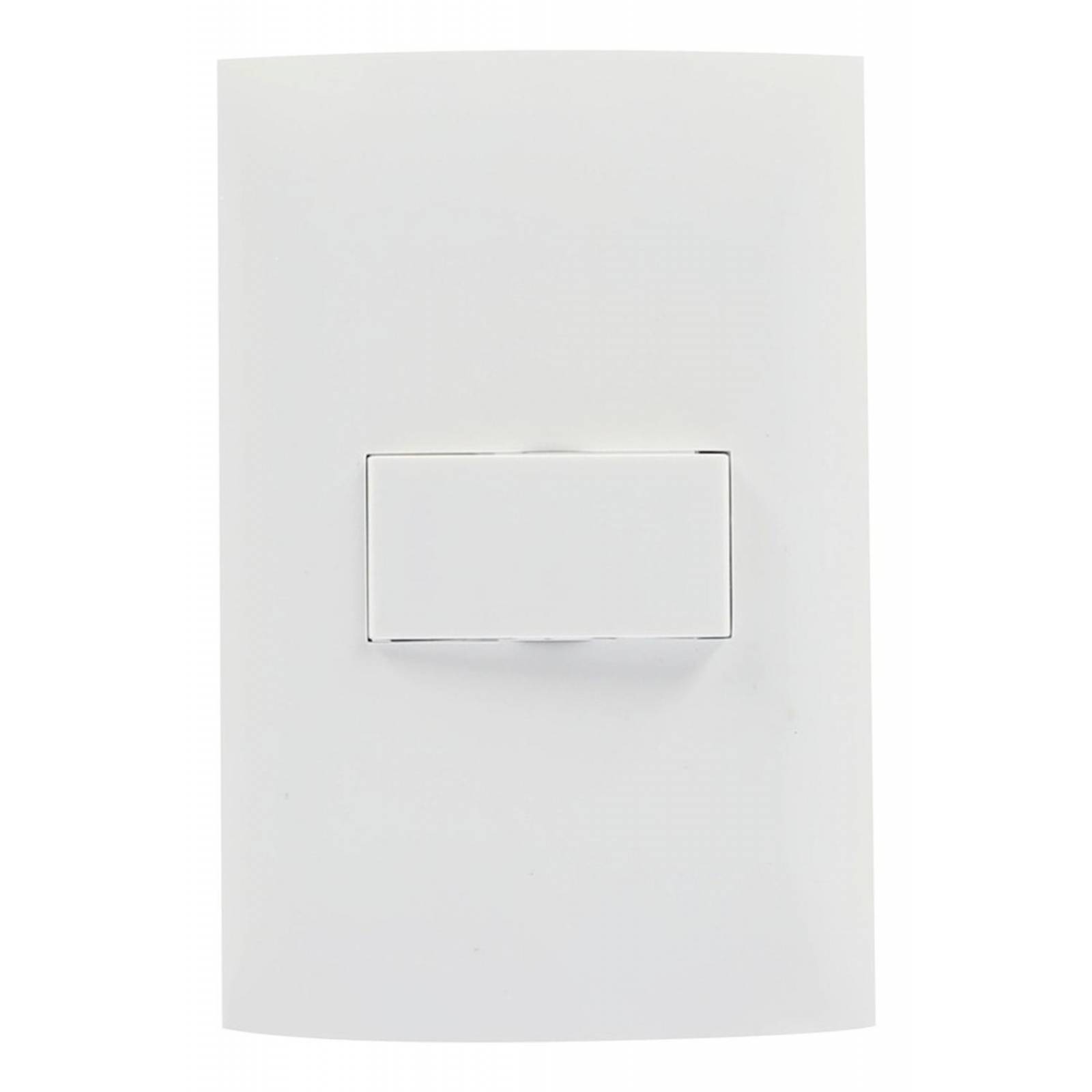 Interruptor Sencillo Con Placa Blanco Leviton 