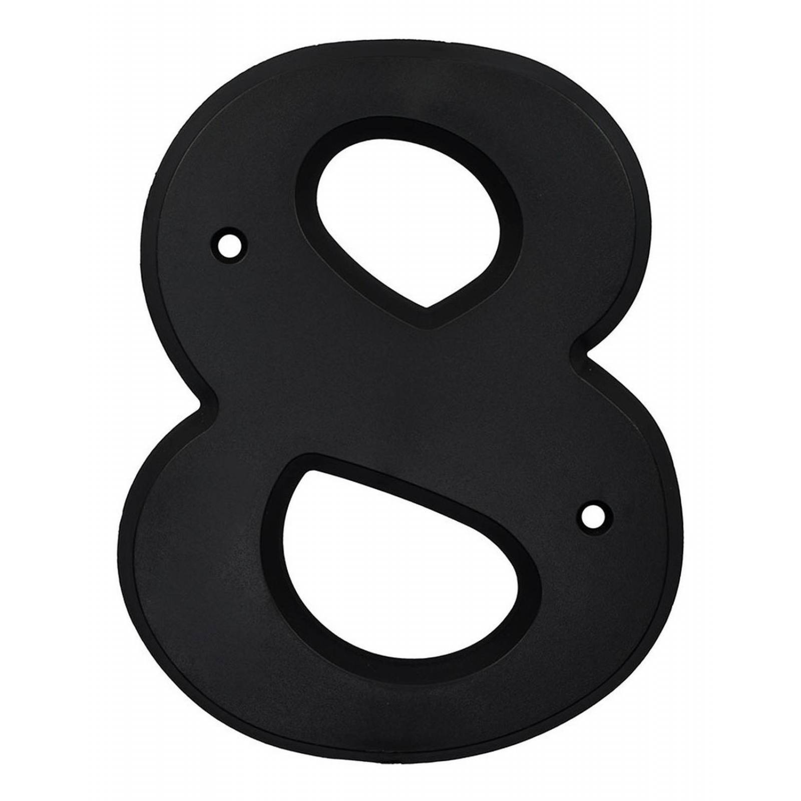 Número 8 De Plástico 15.2 X 12.5 Cm 