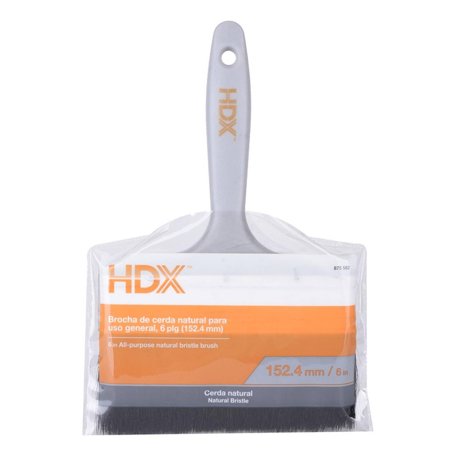 Brocha de cerda natural de 6 pulgadas hdx 