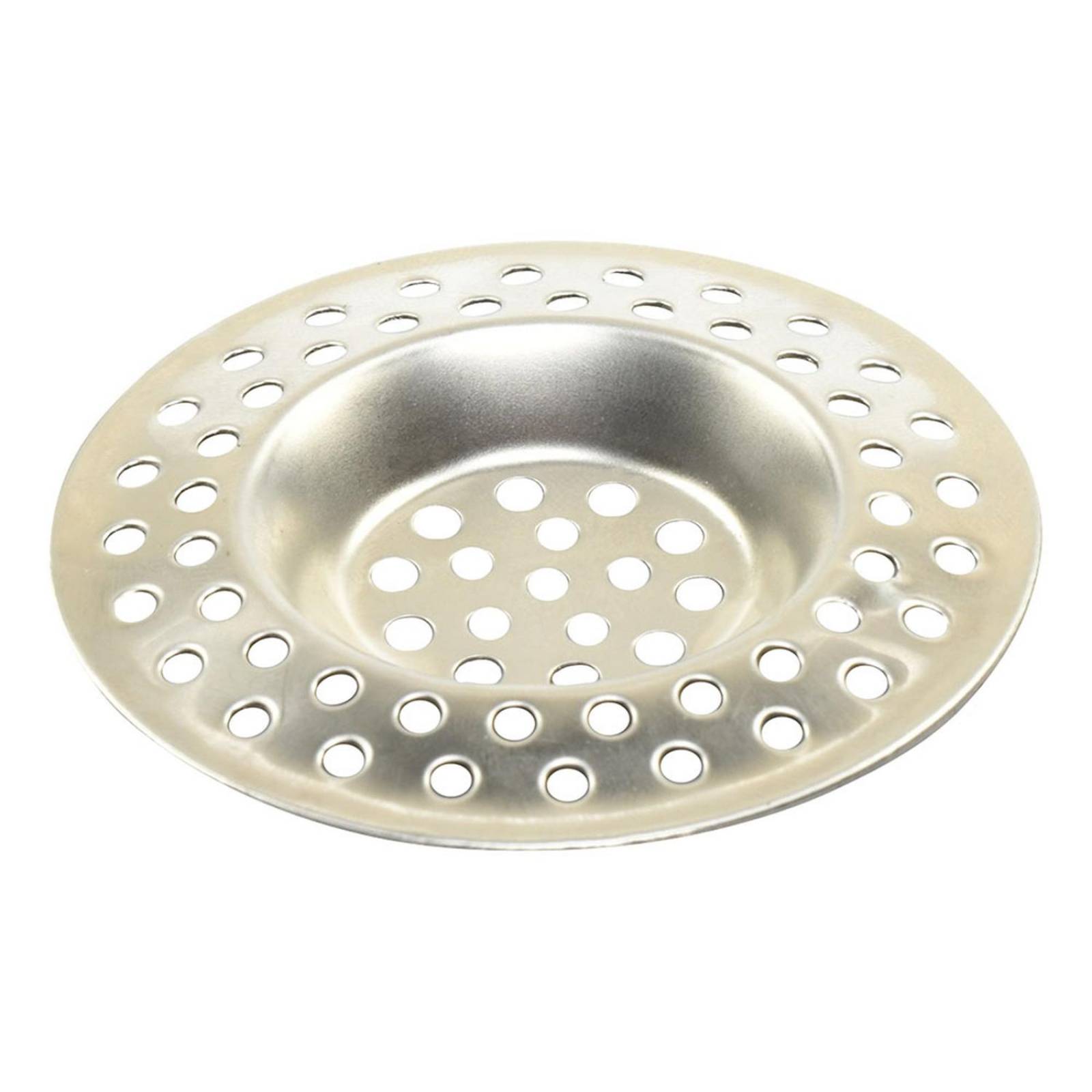 Rejilla para lavabo de acero inoxidable 7 cm plata 
