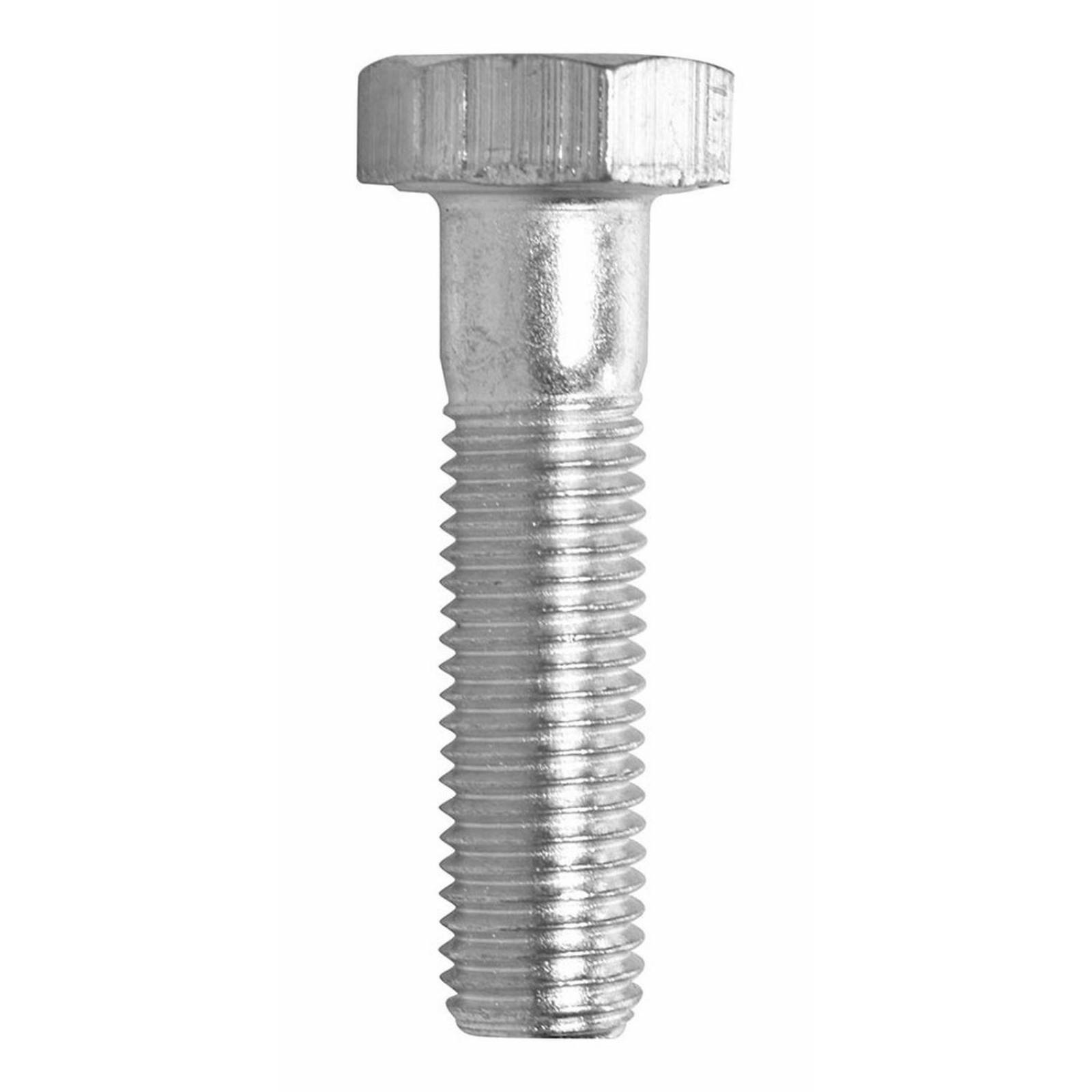 4 Tornillos Cabeza Hexagonal 1/4 Plata 