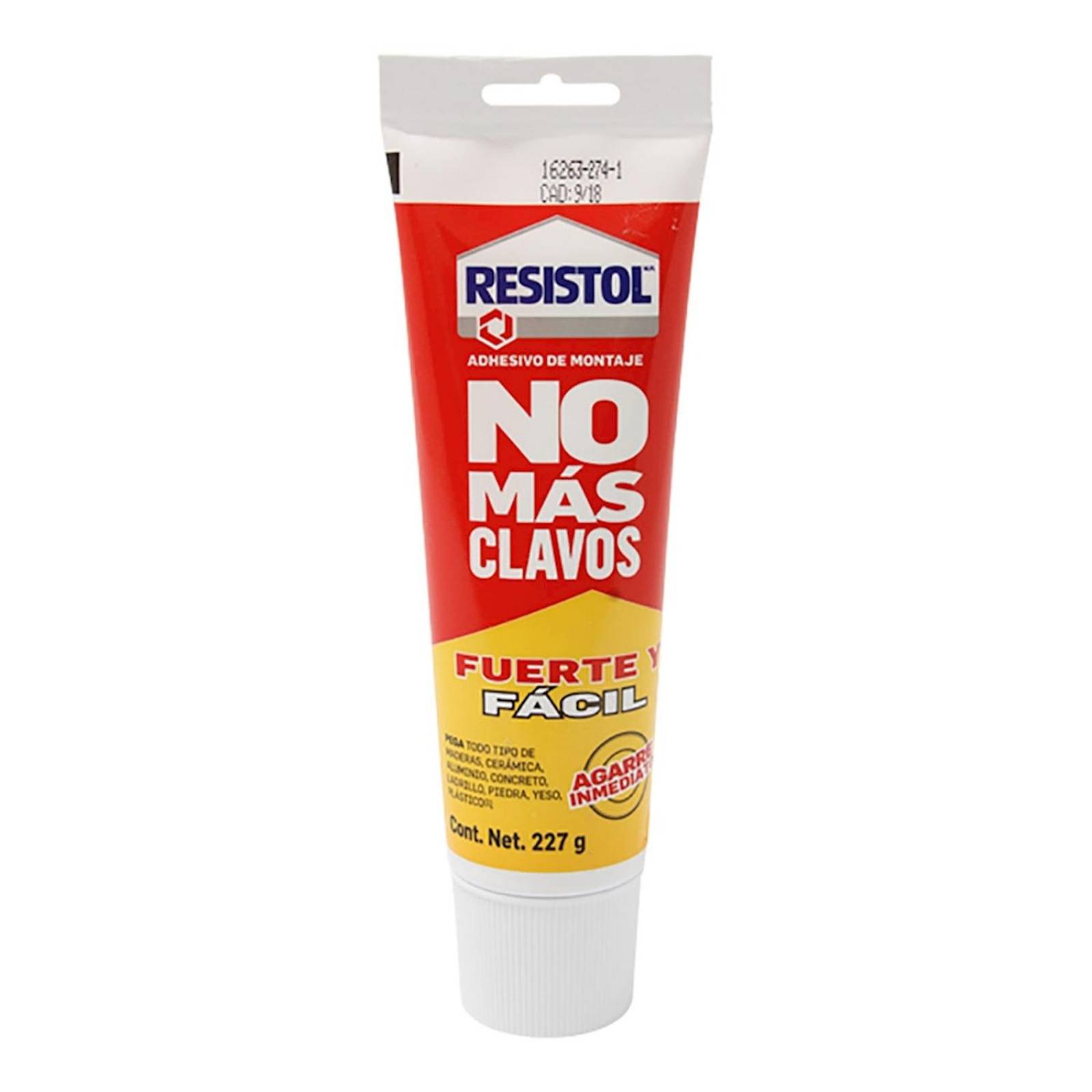 Resistol no más clavos fuerte y fácil 227 gr