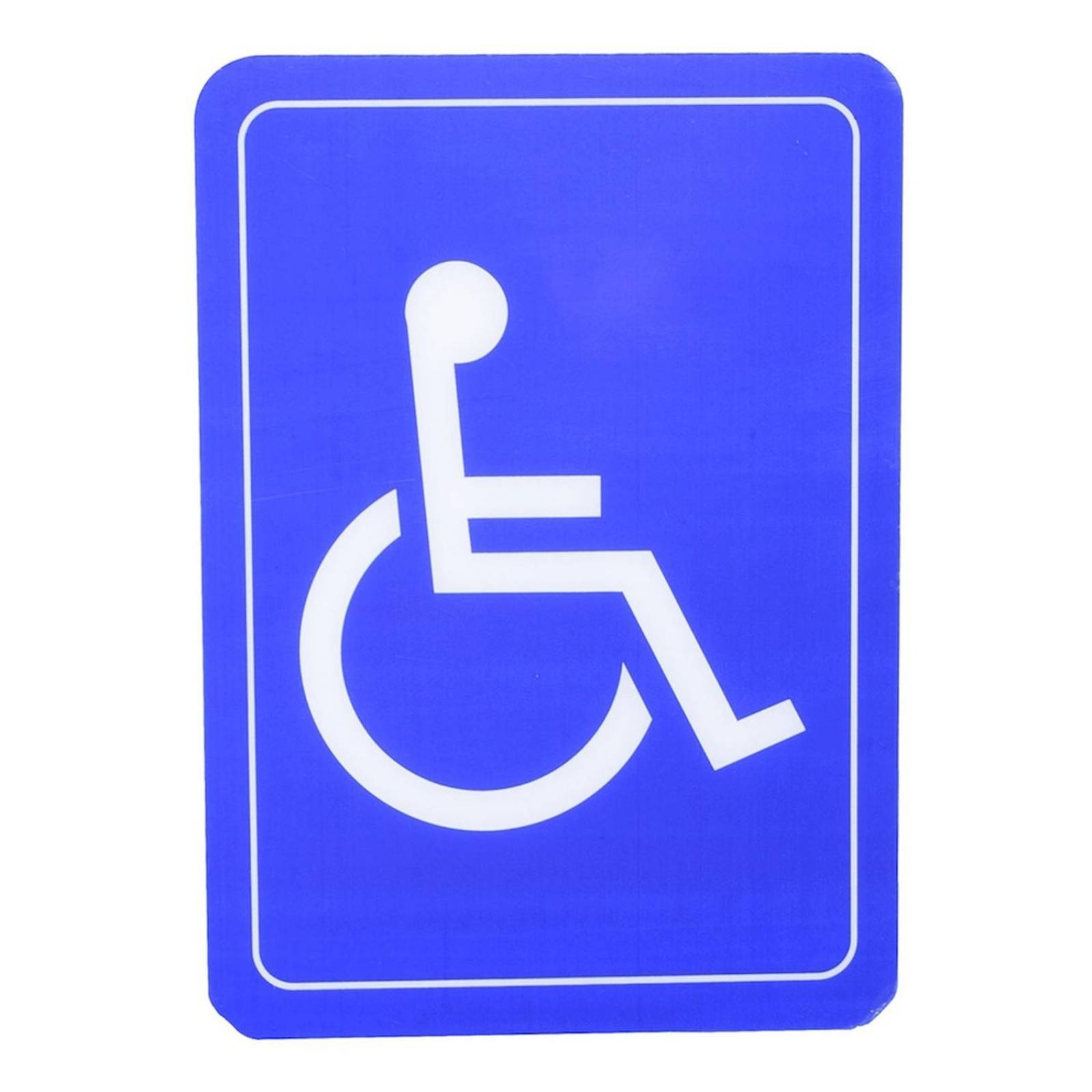 Letrero de plástico para pared discapacitado 17.8 x 12.7 cm