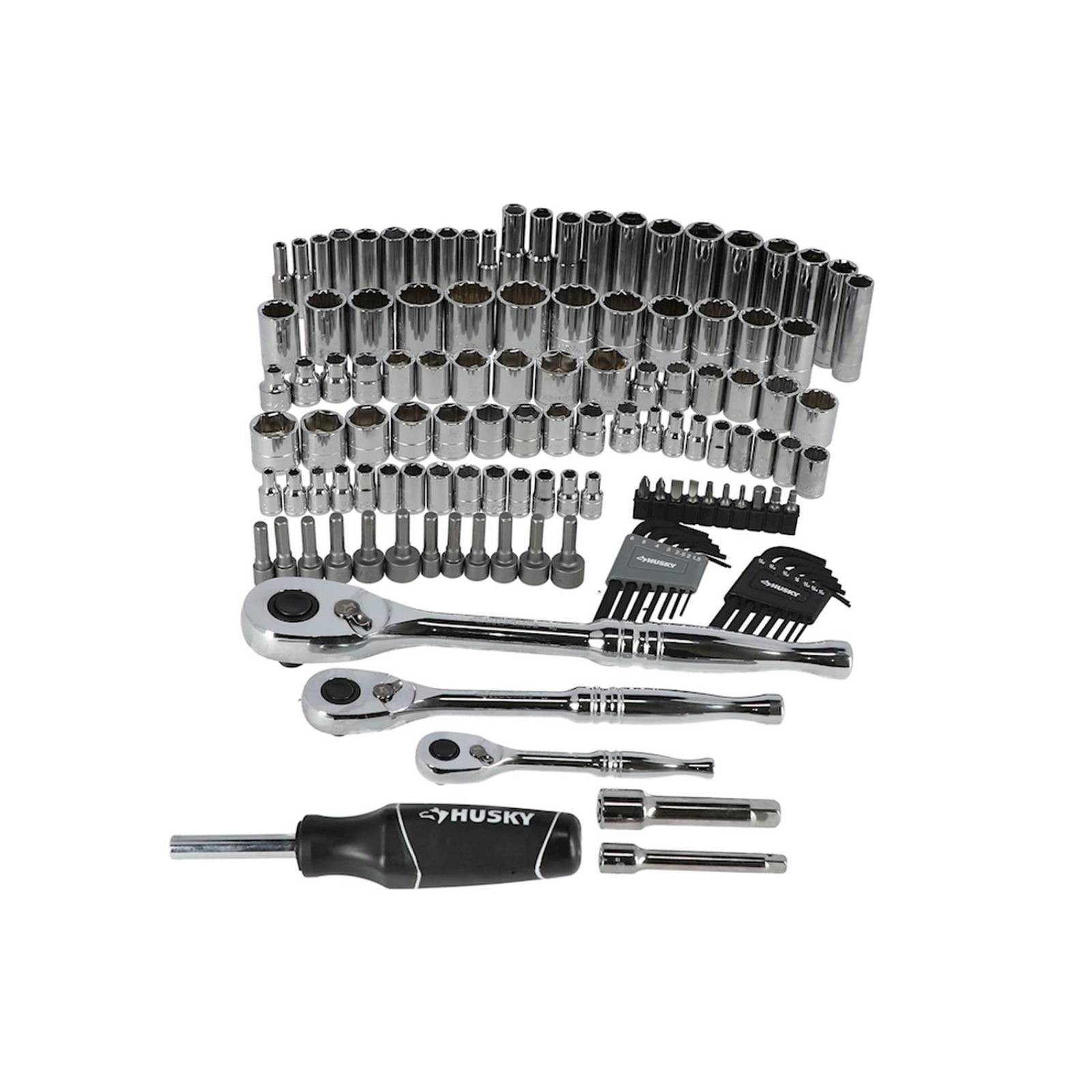 Juego de herramientas para mecánico de acero husky 134 piezas 