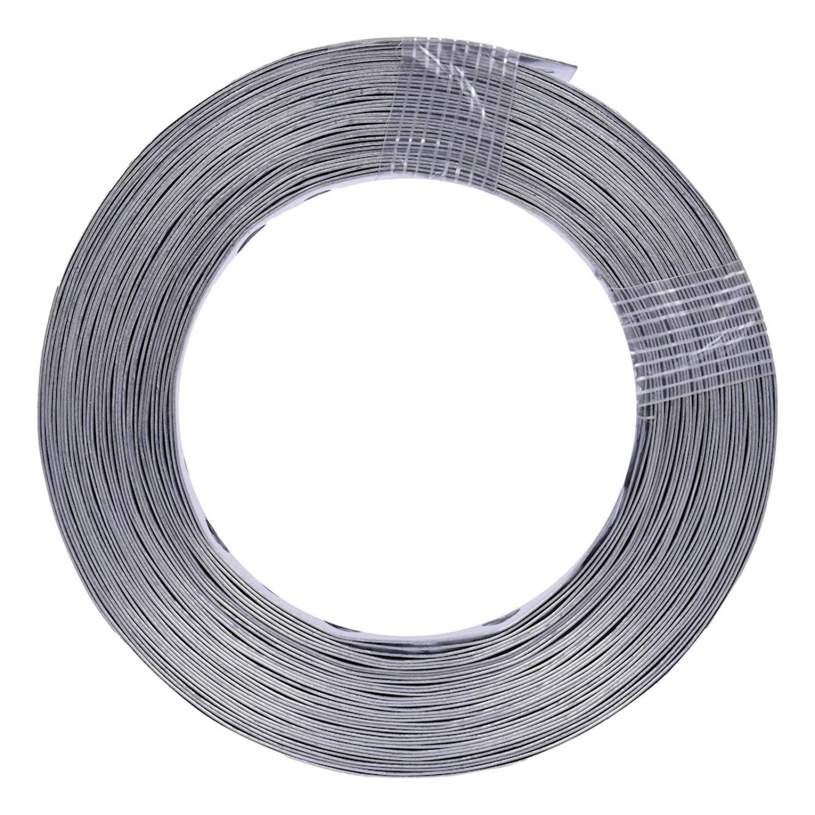 Cinta perforada de 10 m plata 