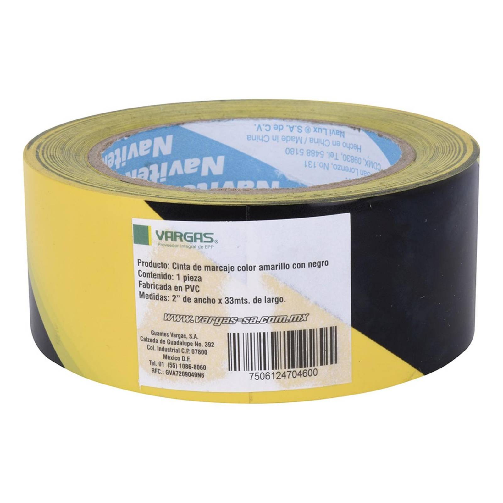 Cinta de marcaje amarillo y negro 