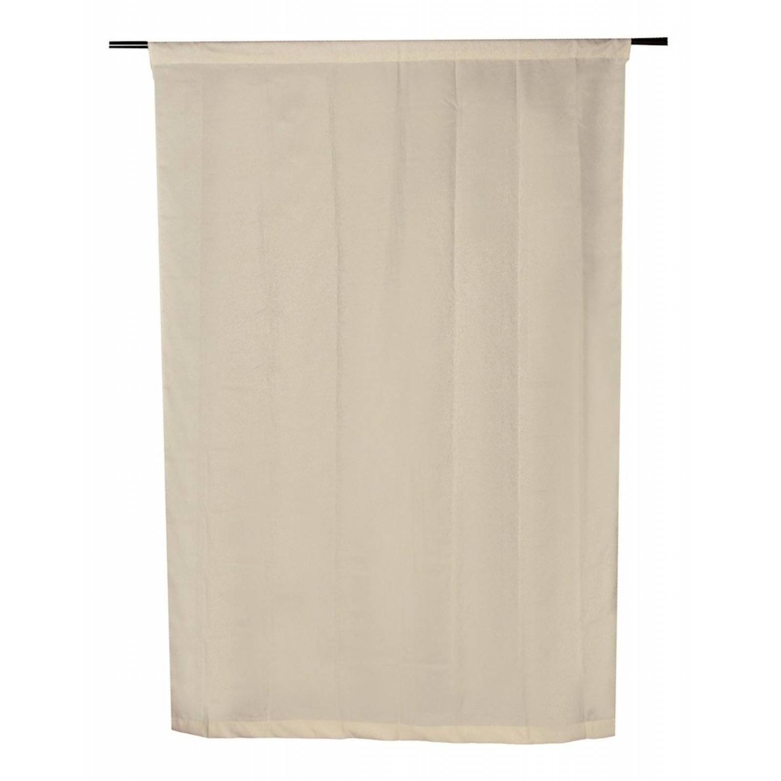 Cortina De Jacquard Para Ventana Poliéster Beige 210 X 140cm 