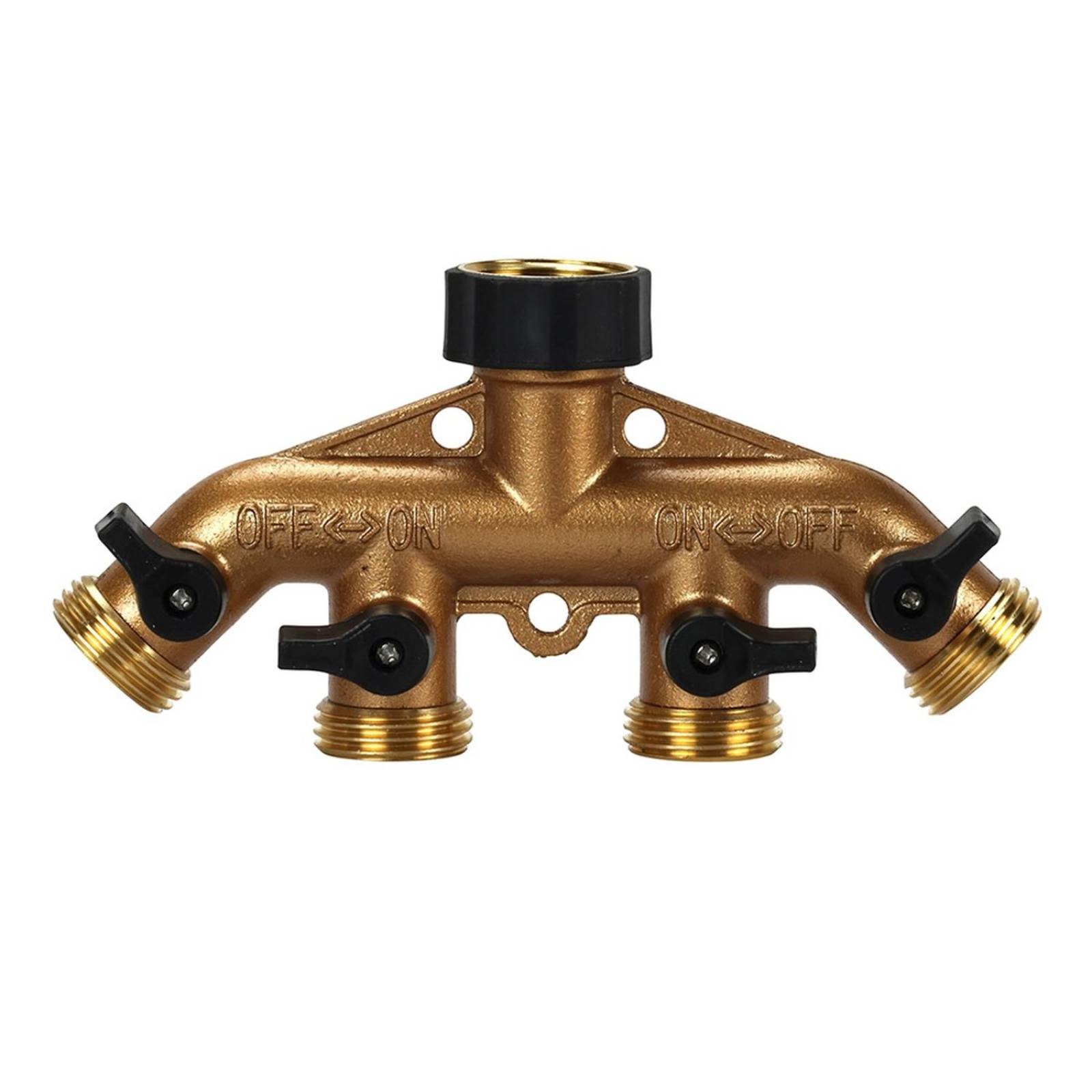 Conector cuádruple 8 x 16.5 x 5.65 cm bronce melnor 