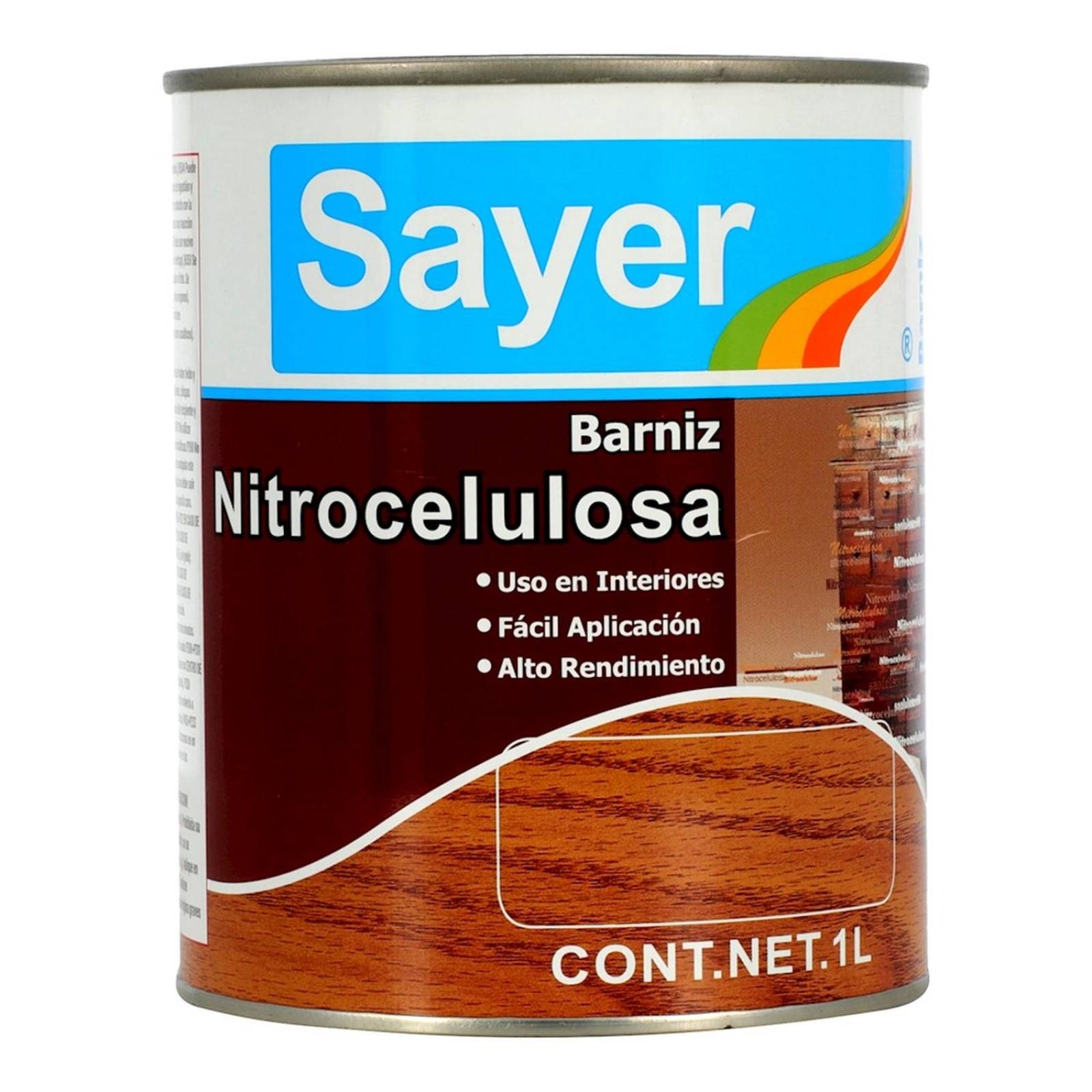 Laca nitrocelulosa de 1 l mate transparente