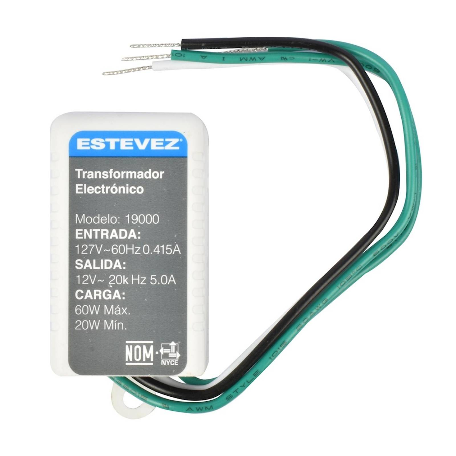 Transformador electrónico 12 volts estévez 