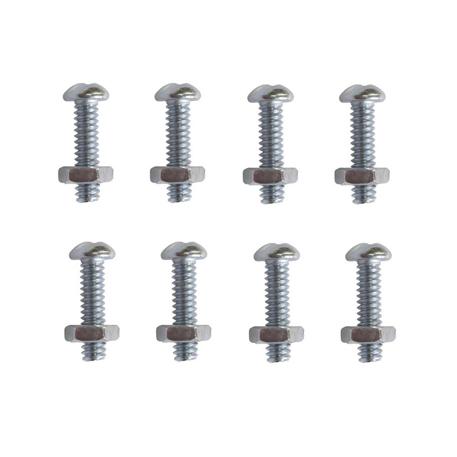 8 Tornillos Para Máquinas 3/4pulgada Plata