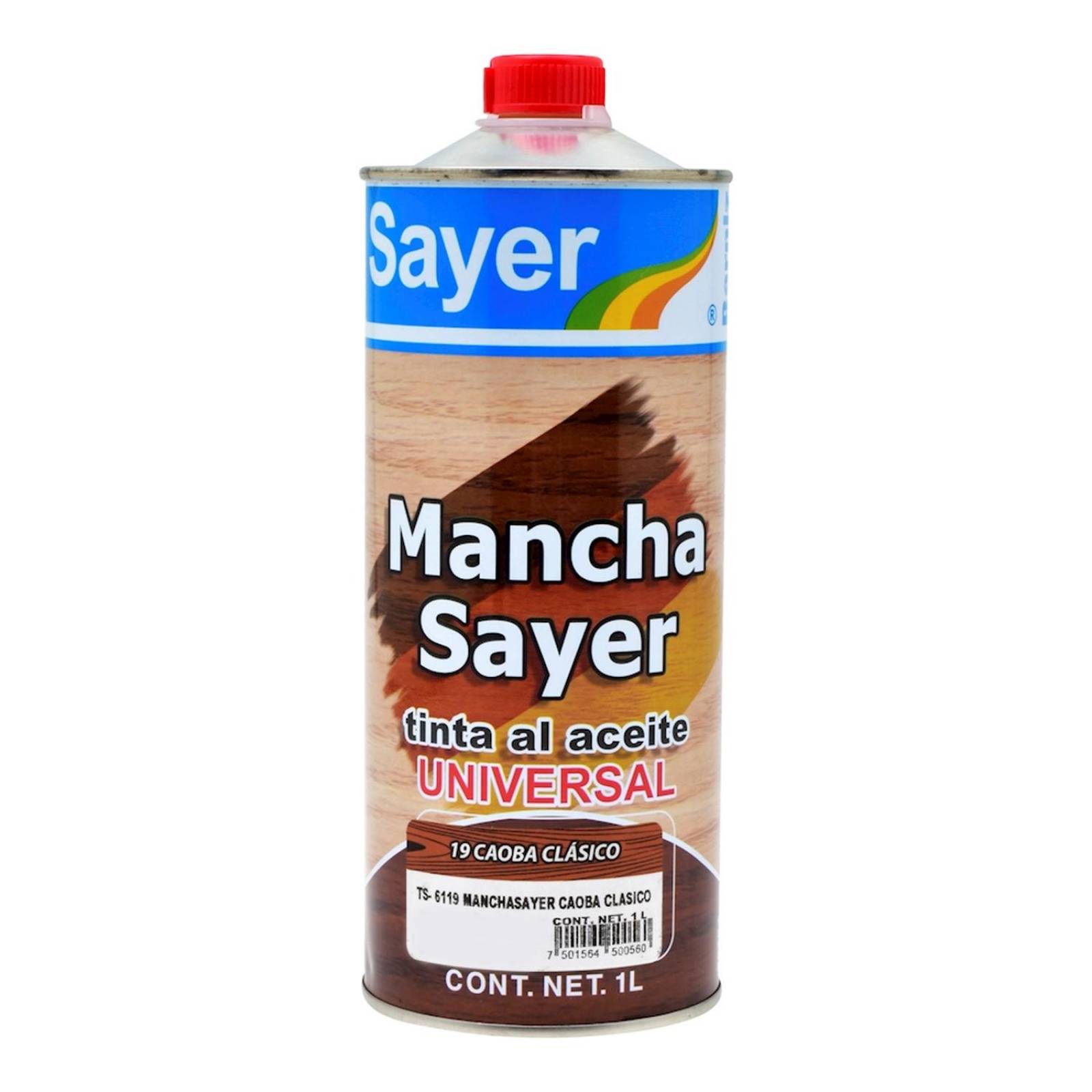 Tinta al aceite sayer para madera caoba clásico 1 l 
