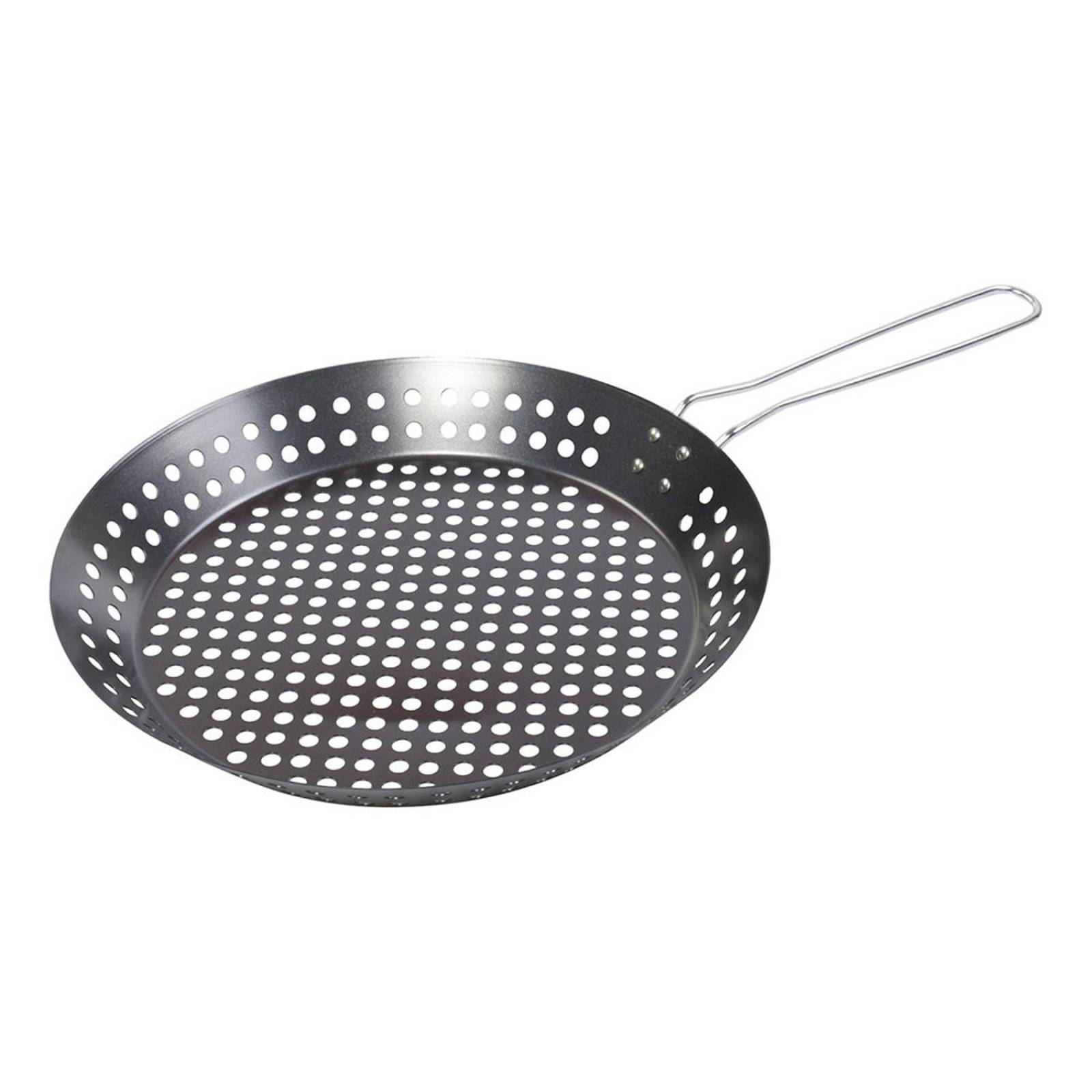 Sartén para parrilla de 11 x 30.5 cm negro mr. Bar-b-q 