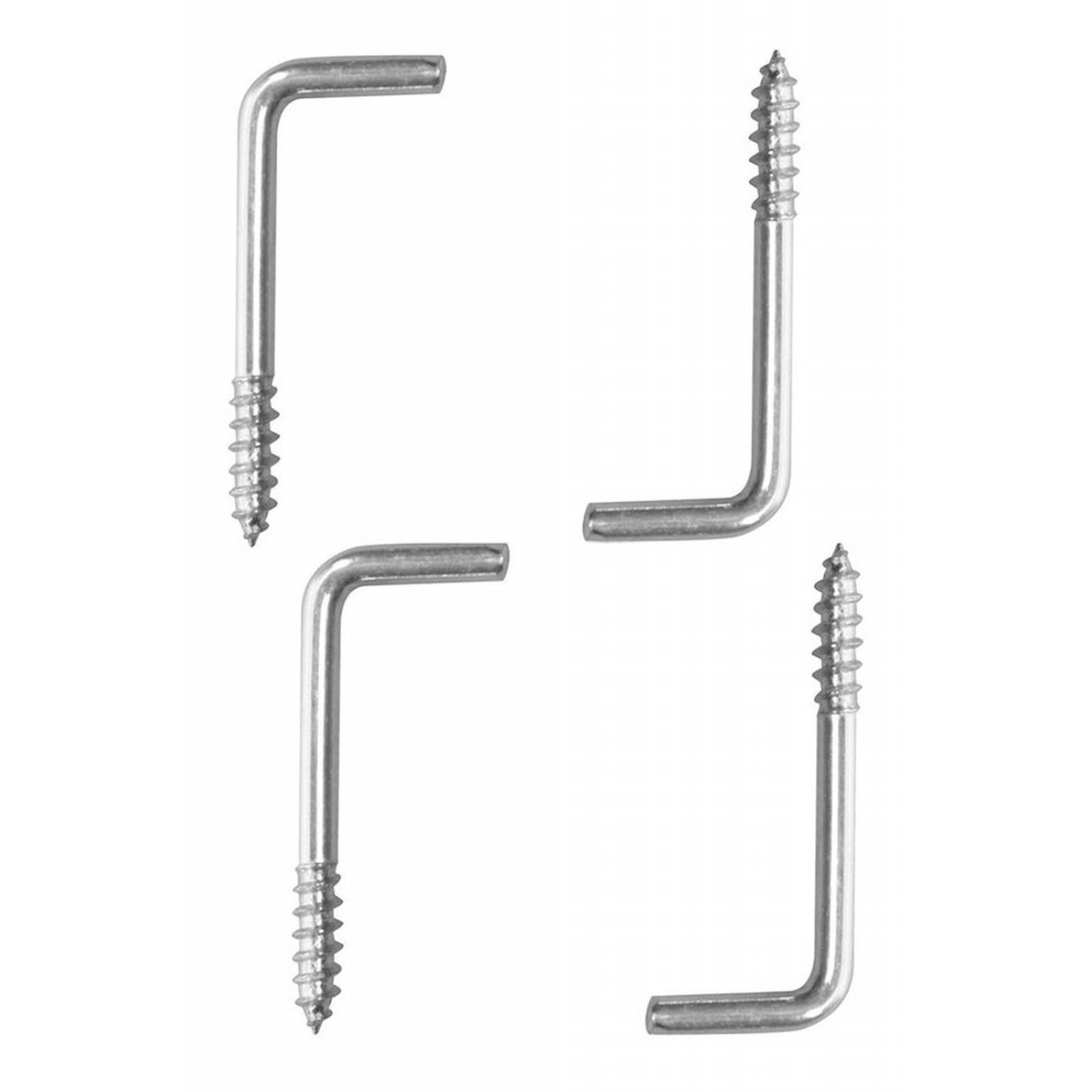 Tornillo En L De 3.5 X 1.5 Cm Plata 4 Piezas 