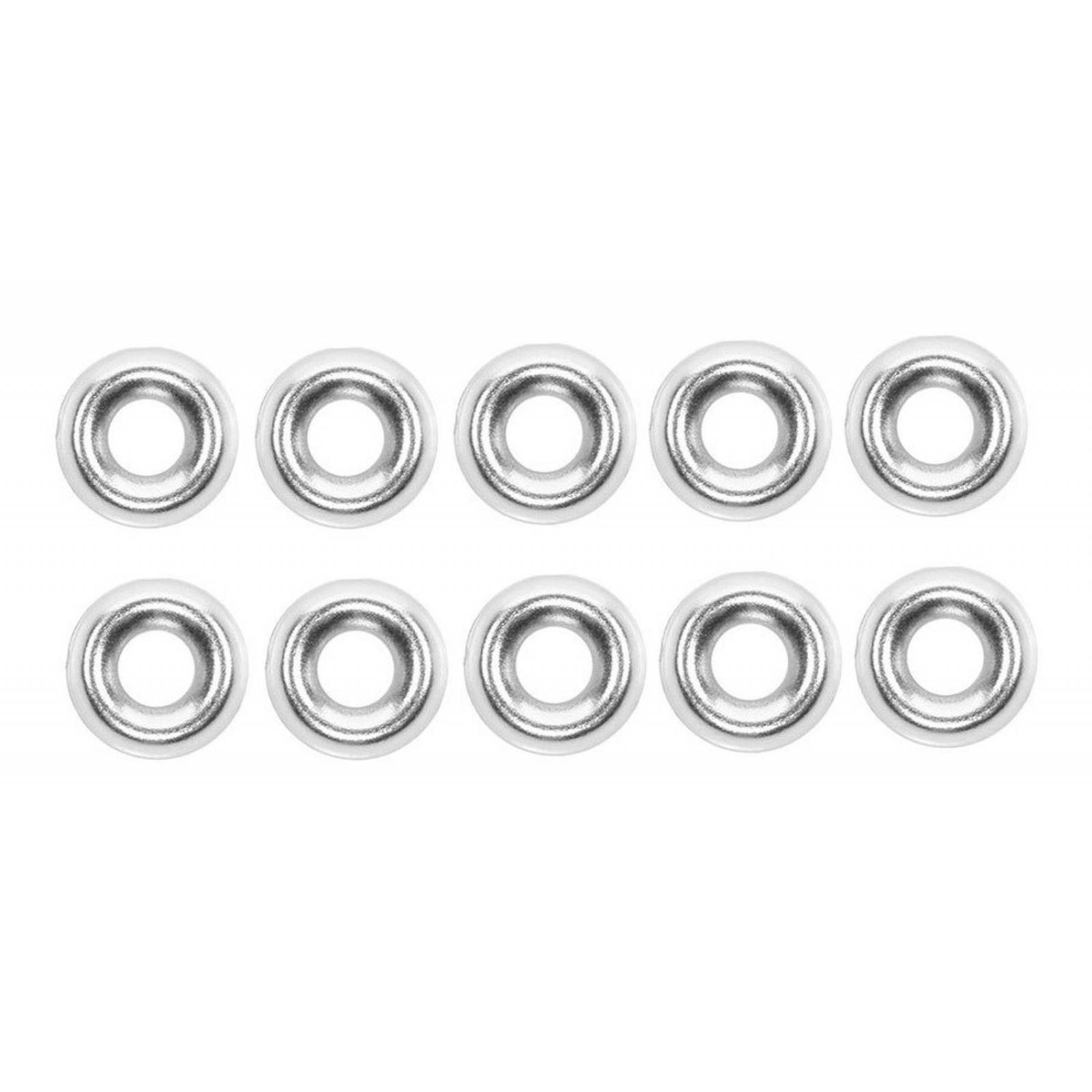 Rondana Para Acabado De 1.4 Cm Plata 10 Piezas 