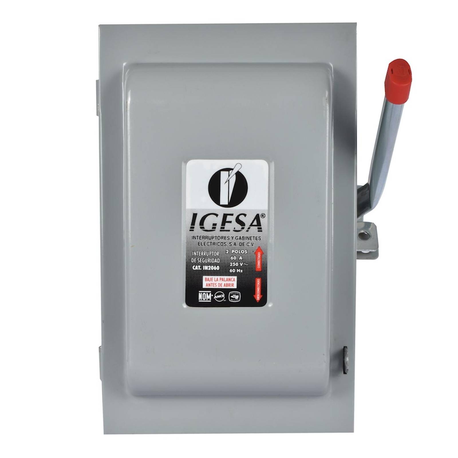Interruptor de seguridad 2 polos 60 amperes igesa 