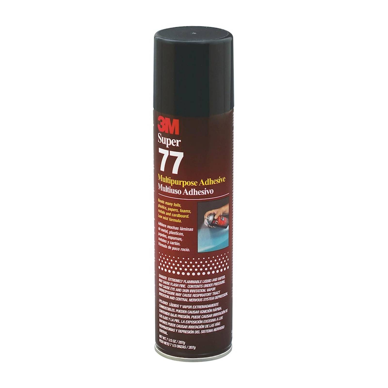 Pegamento en aerosol 3m, super 77, 7.3 oz 