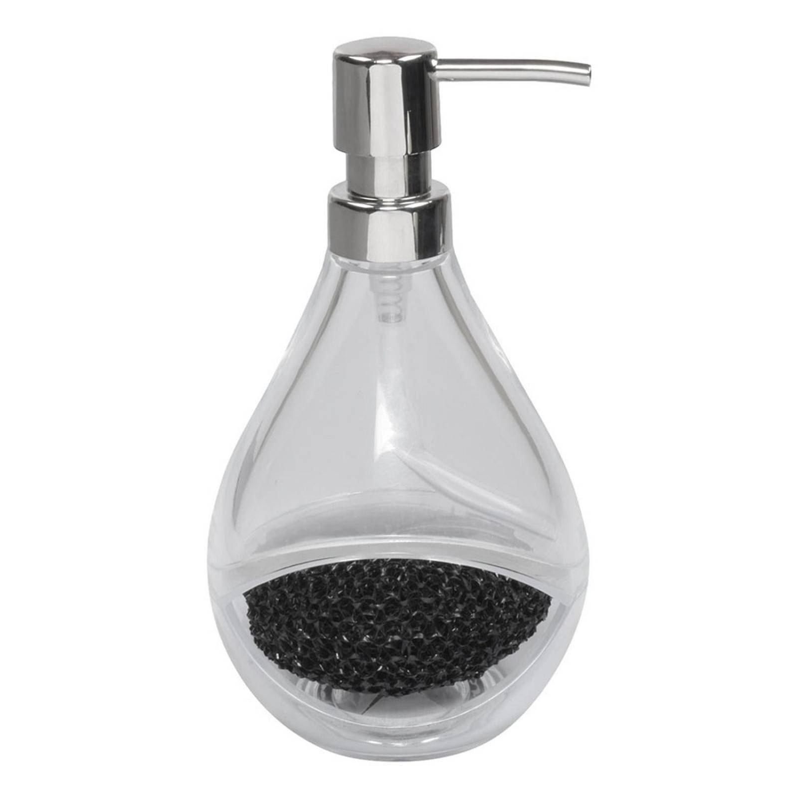 Jabonera líquida transparente de plástico 10 x 20.3 cm 