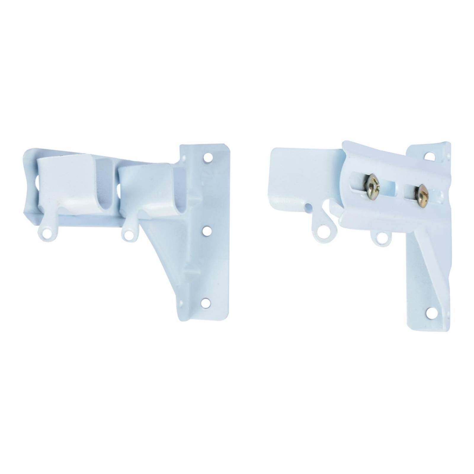 Juego de ménsulas para cortinero 13 x 8 x 2 cm blanco 2 piezas 