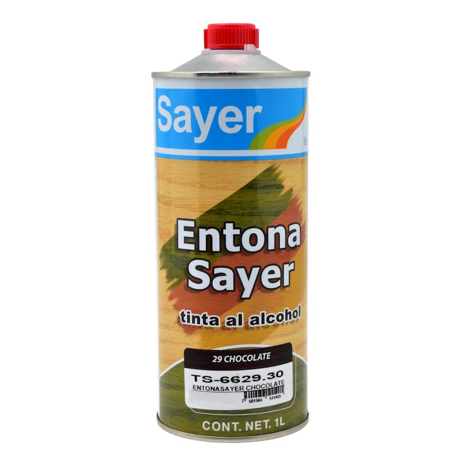 Tinta al alcohol sayer para madera chocolate 1 l