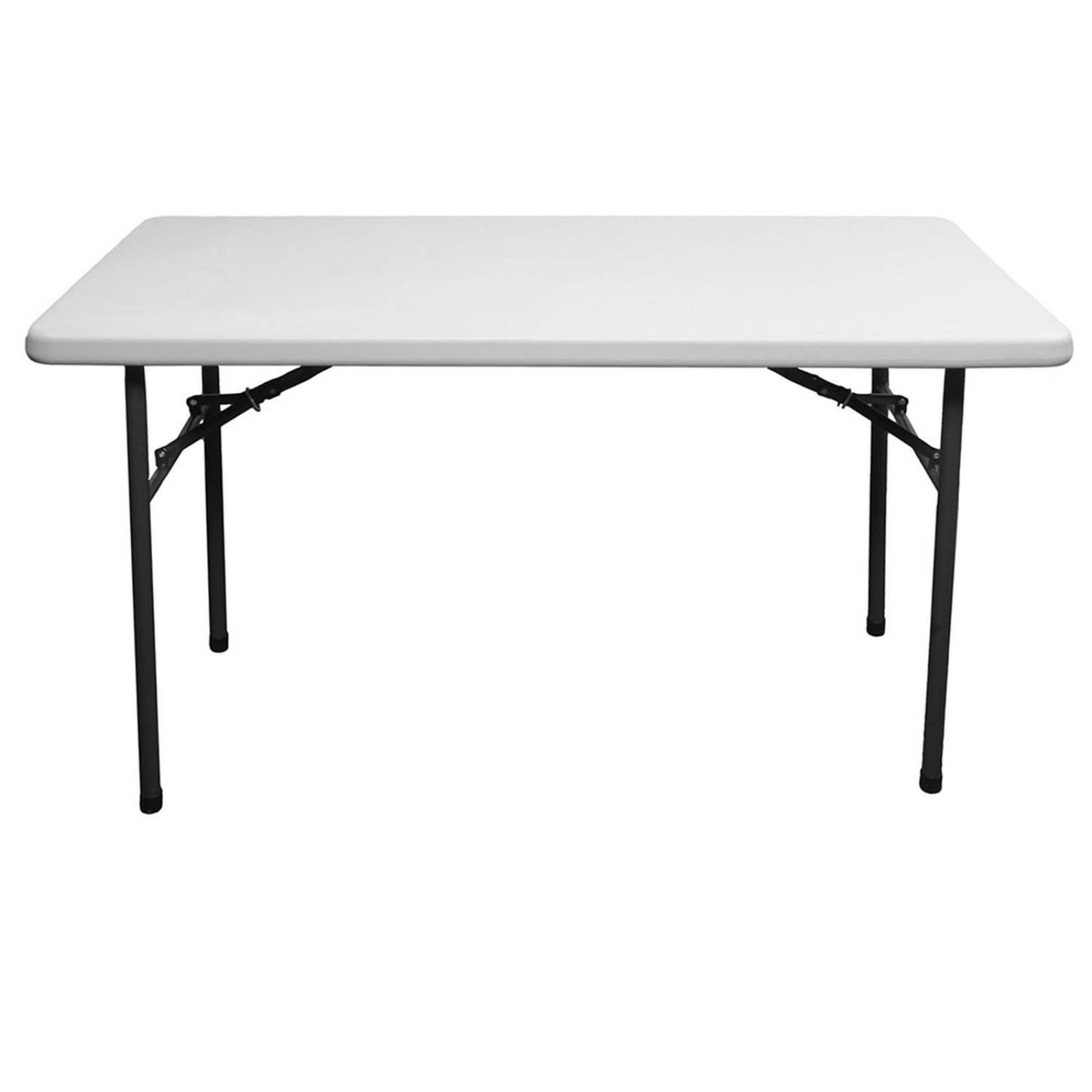 Mesa plegable 1.2 m x 74.9 cm x 59.5 cm blanco hdx