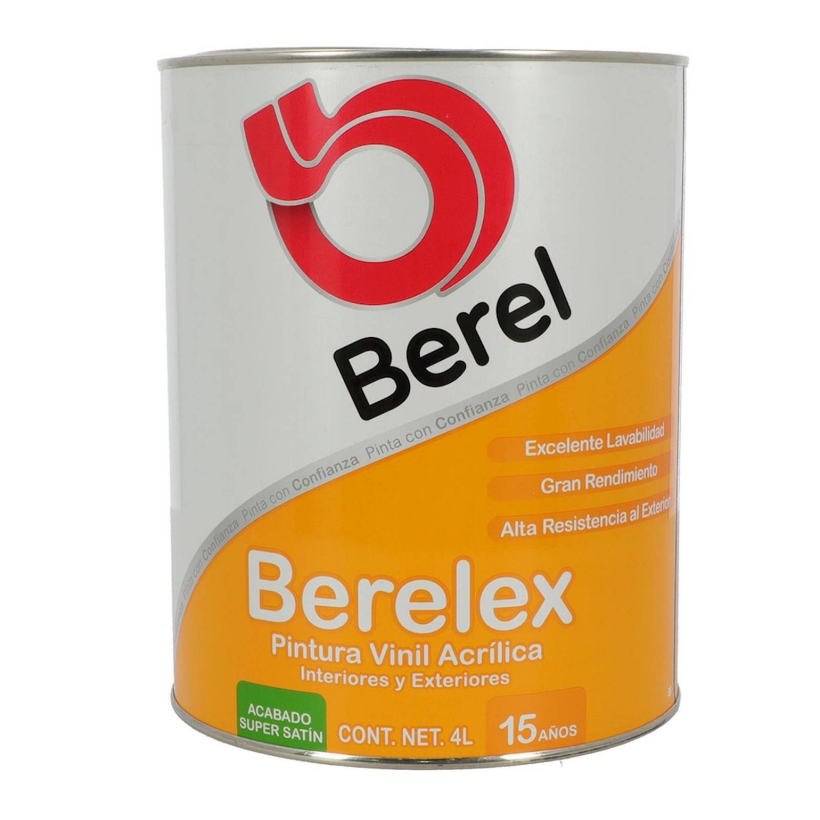 Pintura berel vinil acrílica base tint 4 l 