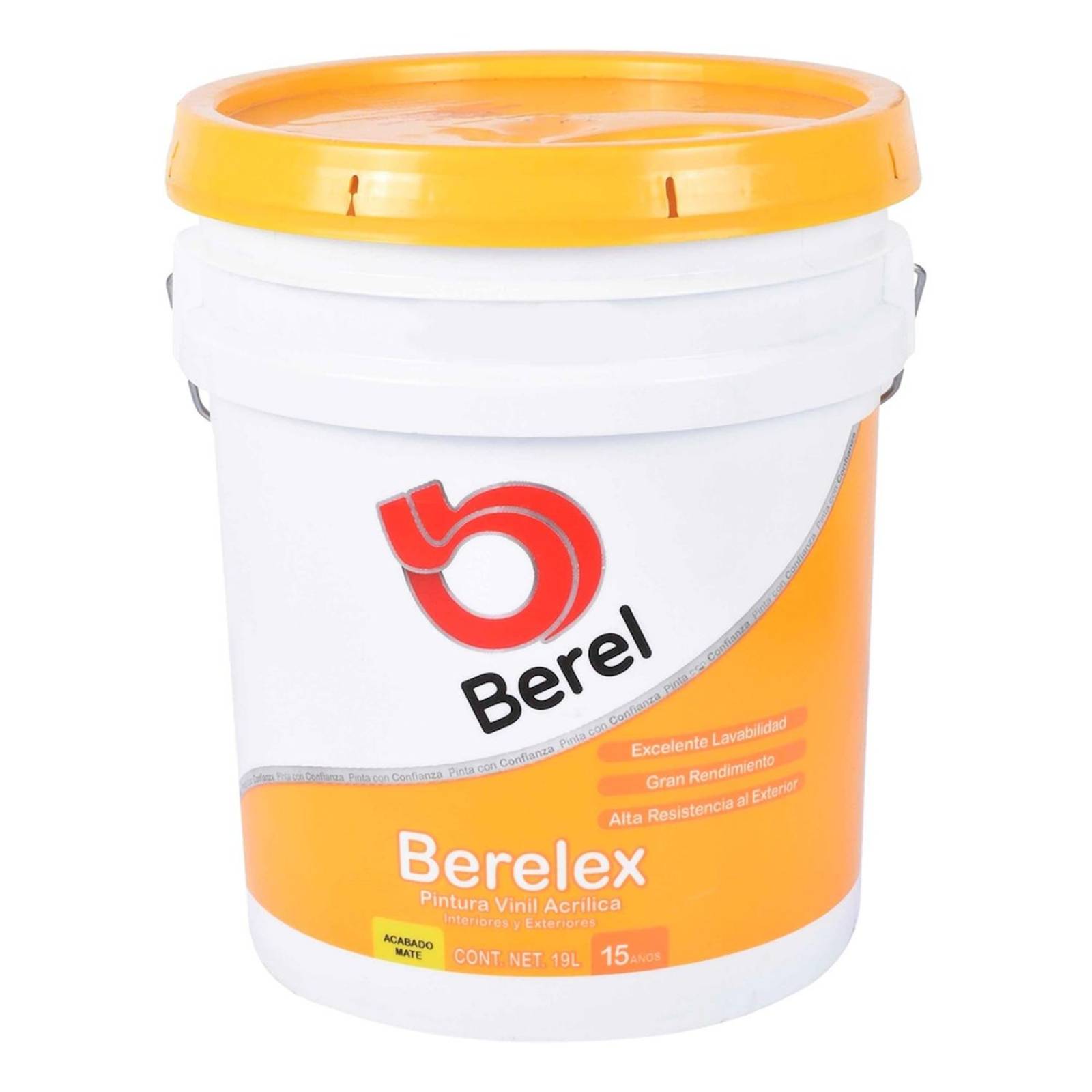 Pintura vinil acrílica berel blanco 19 l
