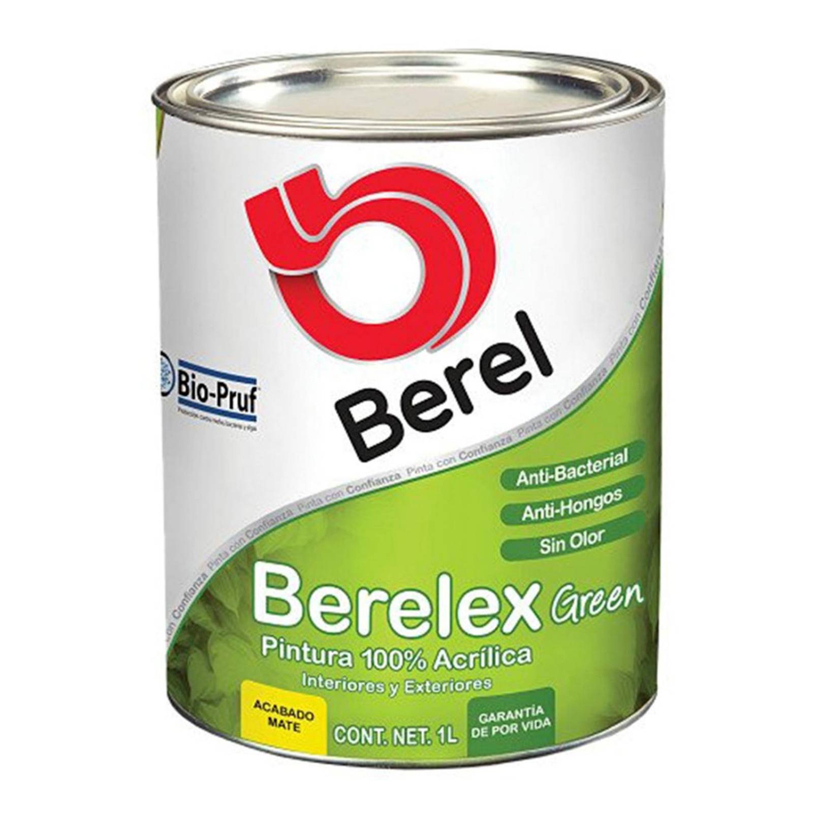 Pintura berel acrílica base blanca de 1 l