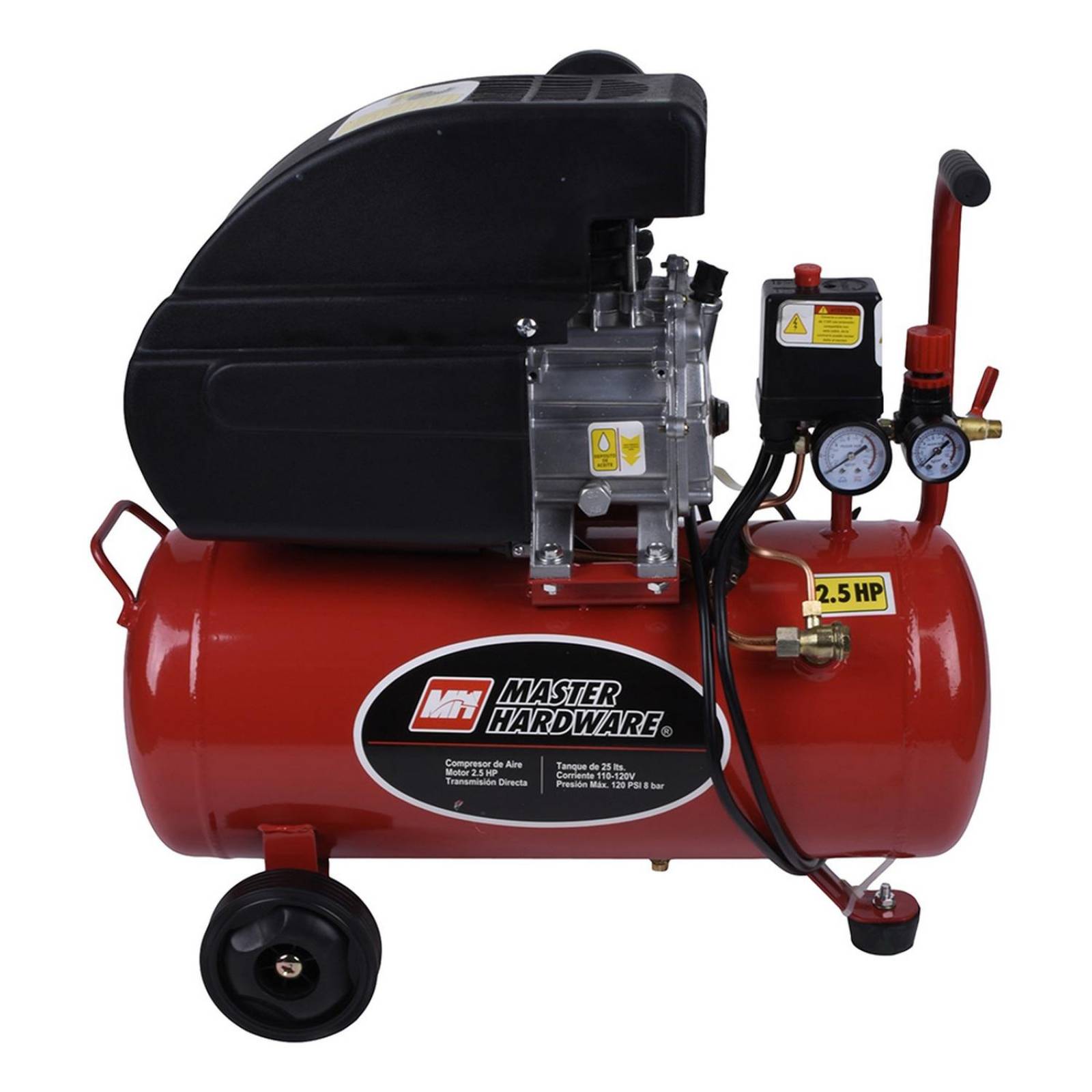 Compresor de 6.6 galones 2.5 hp