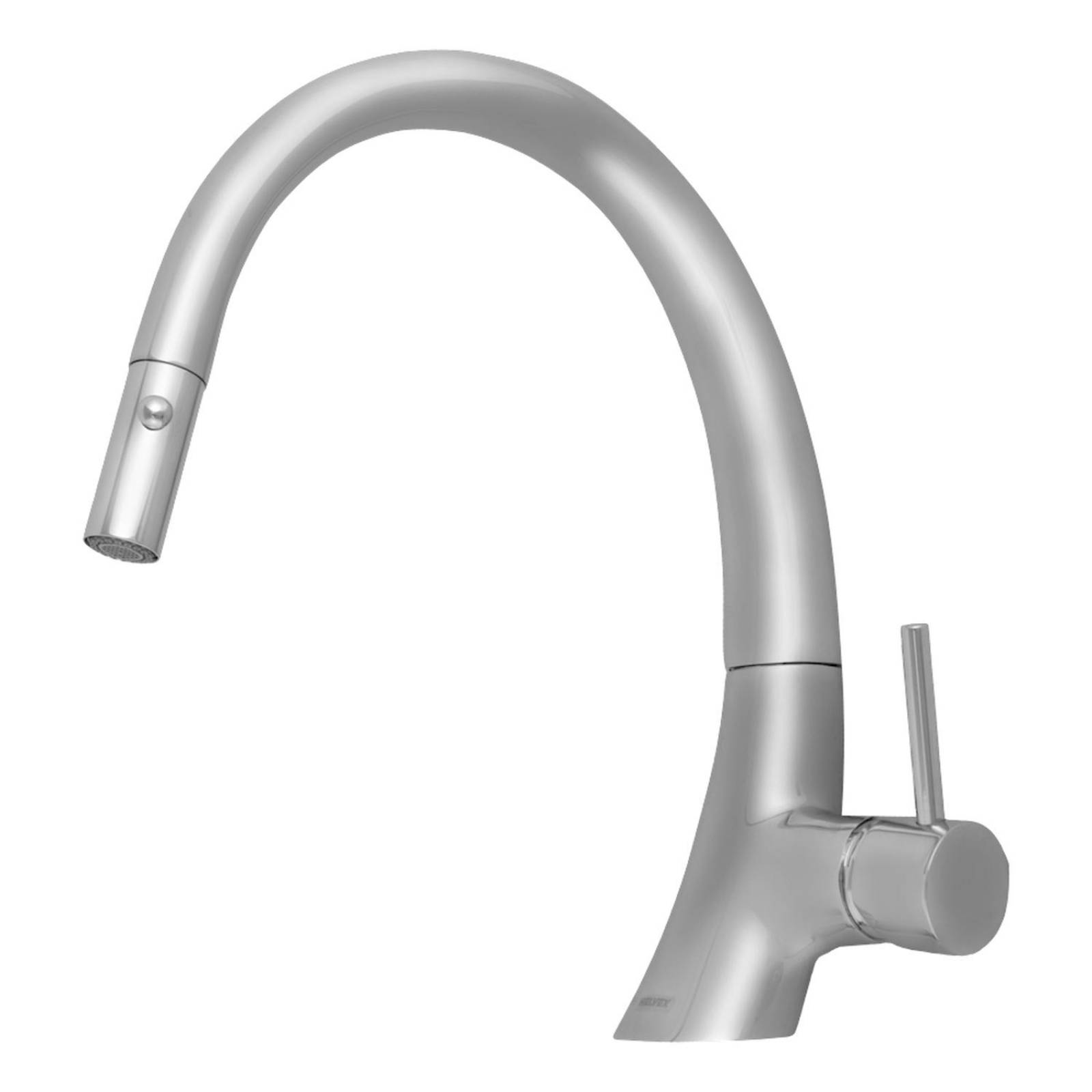 Llave mezcladora curva para fregadero 21.6 x 35 x 10 cm cromado helvex 