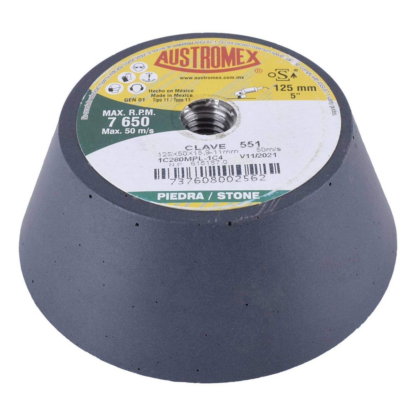 Copa para piedra de 5 pulgadas 